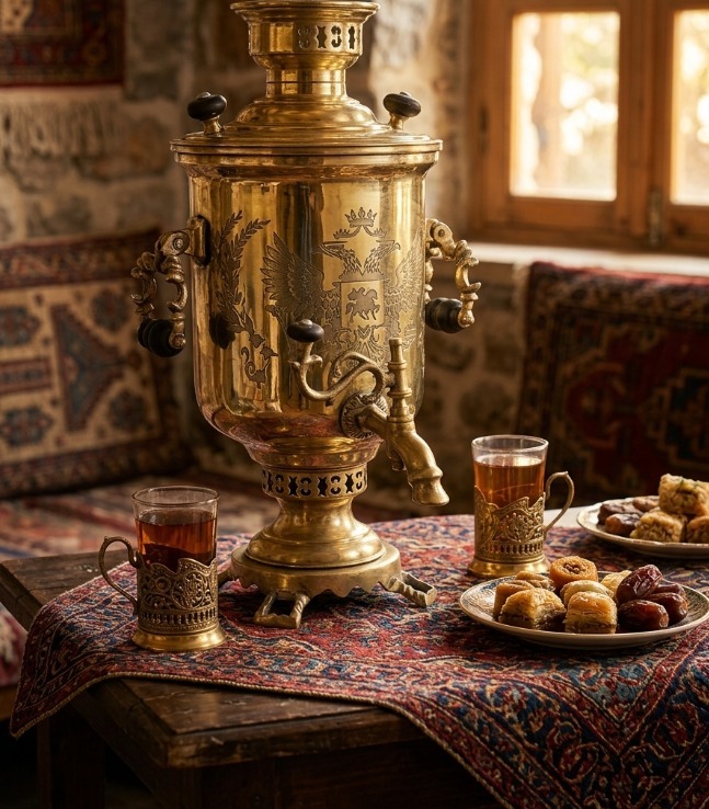 سماور ذغالی روسی