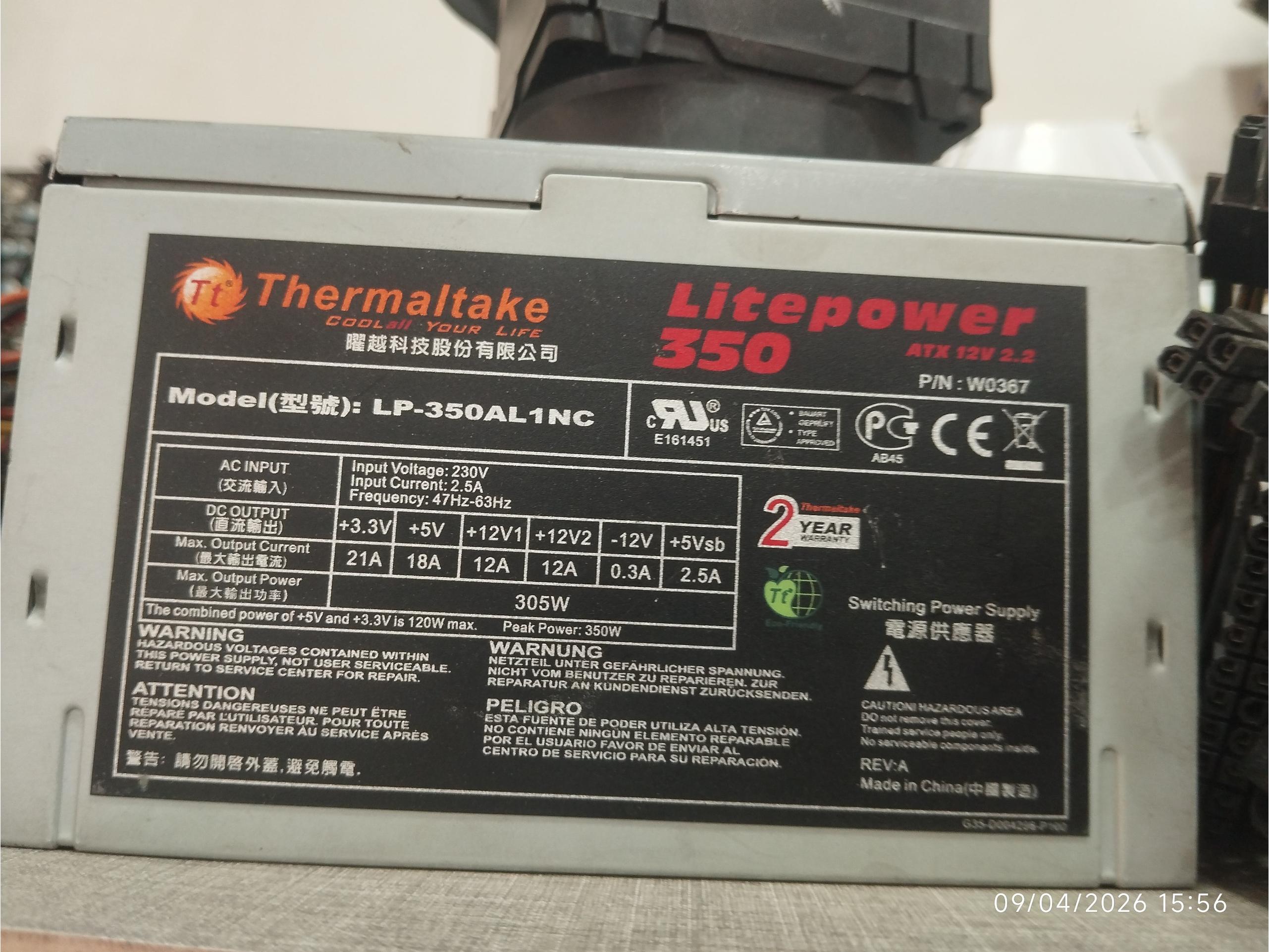 پاور 350w thermal take