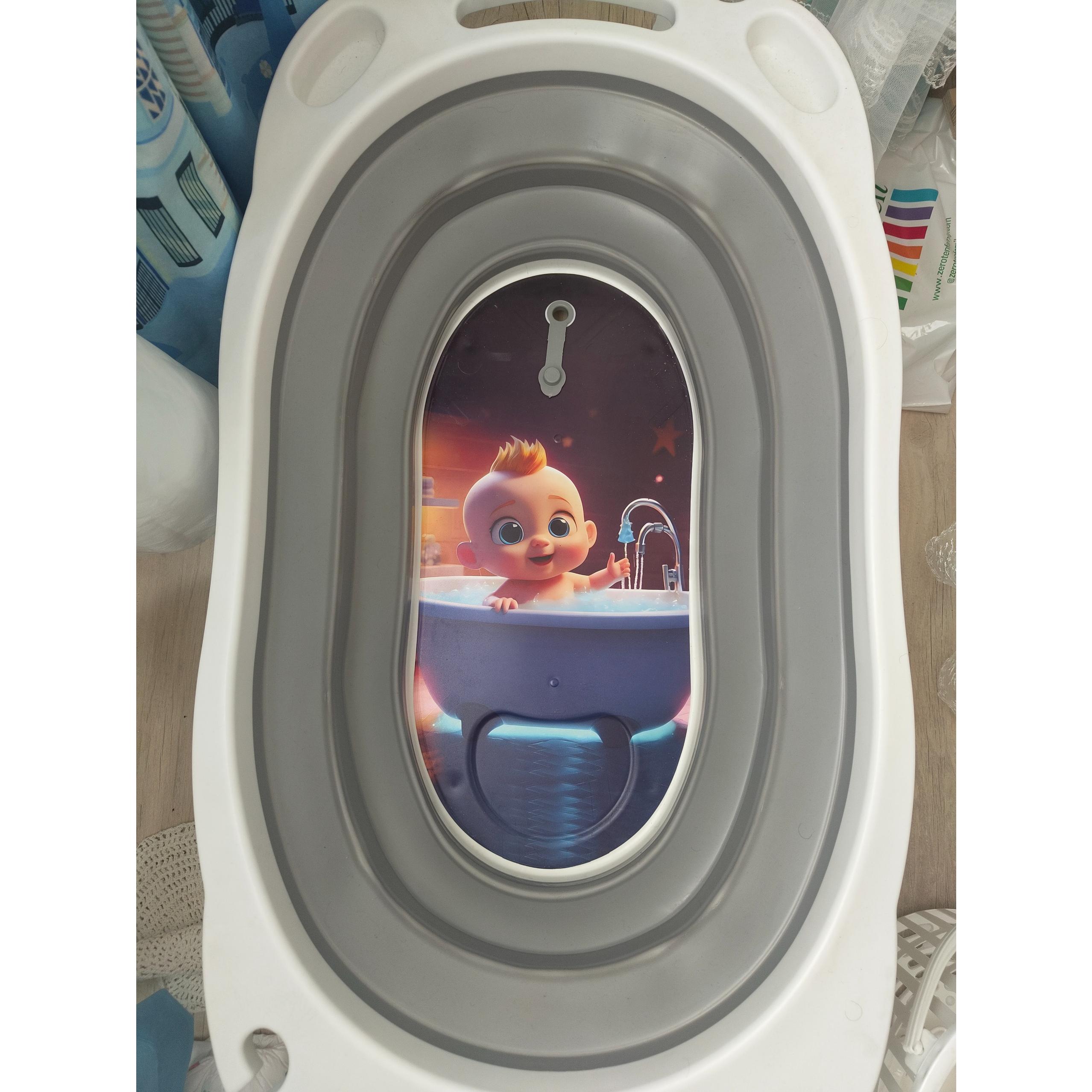 وان حمام اکاردئونی پایه تاشو نوزاد