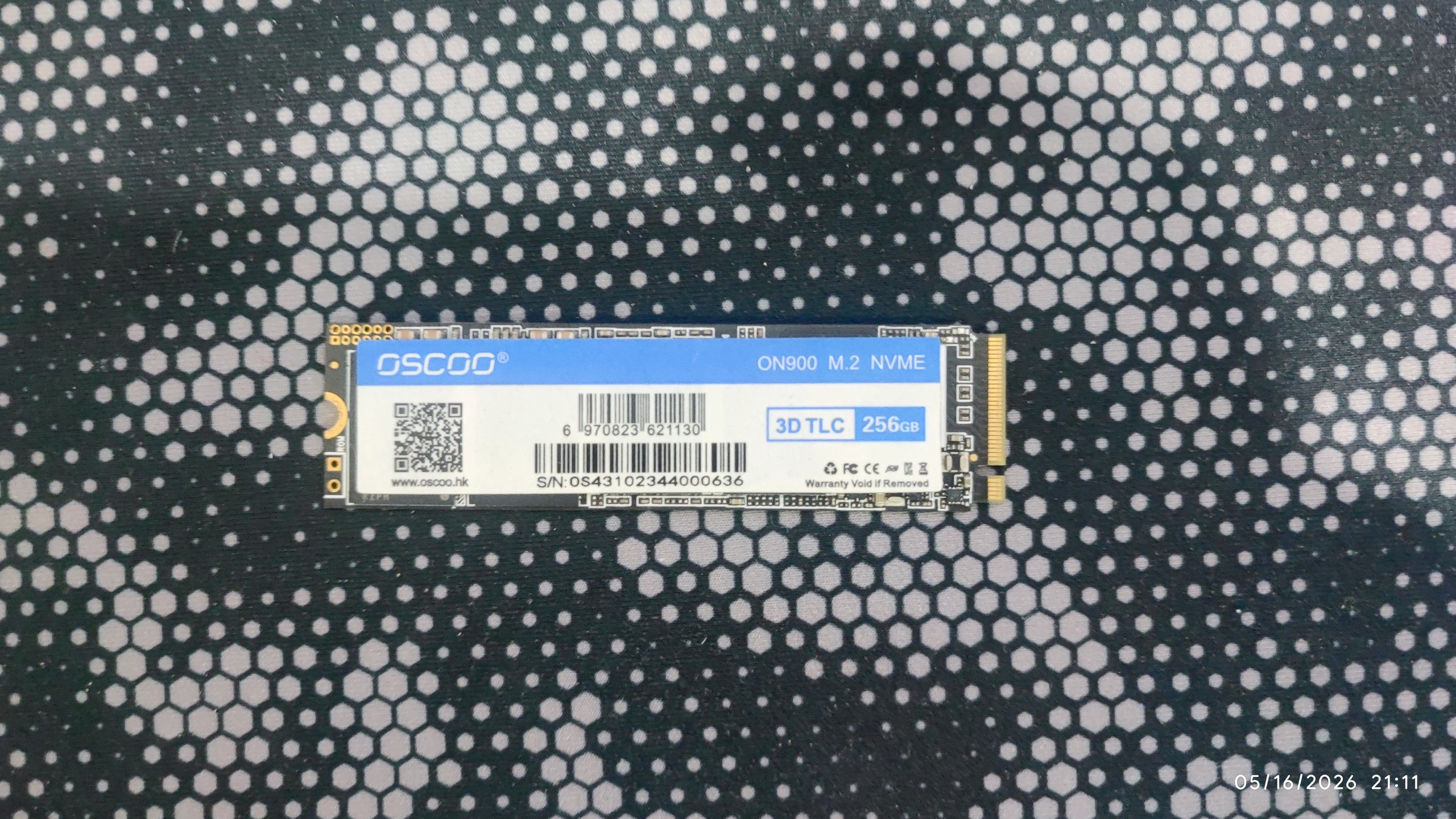اس اس دی اینترنال M2 مدل oscoo 0N900 حافظه 256 گیگ