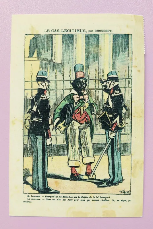 کارت پستی تمبردار از سفر مظفرالدین شاه به فرانسه