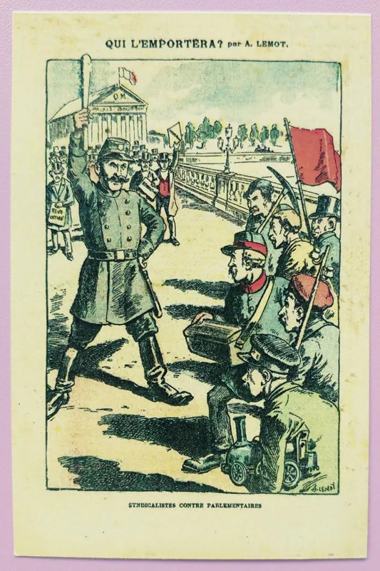 کارت پستی تمبردار از سفر مظفرالدین شاه به فرانسه