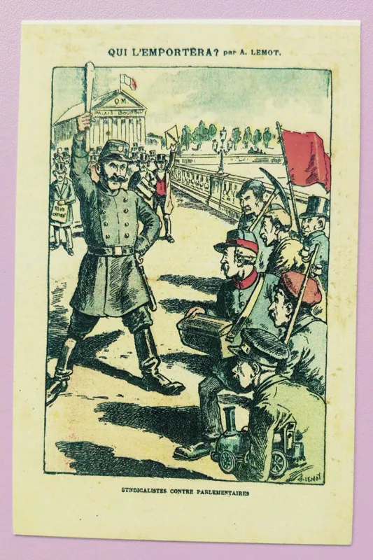 کارت پستی تمبردار از سفر مظفرالدین شاه به فرانسه