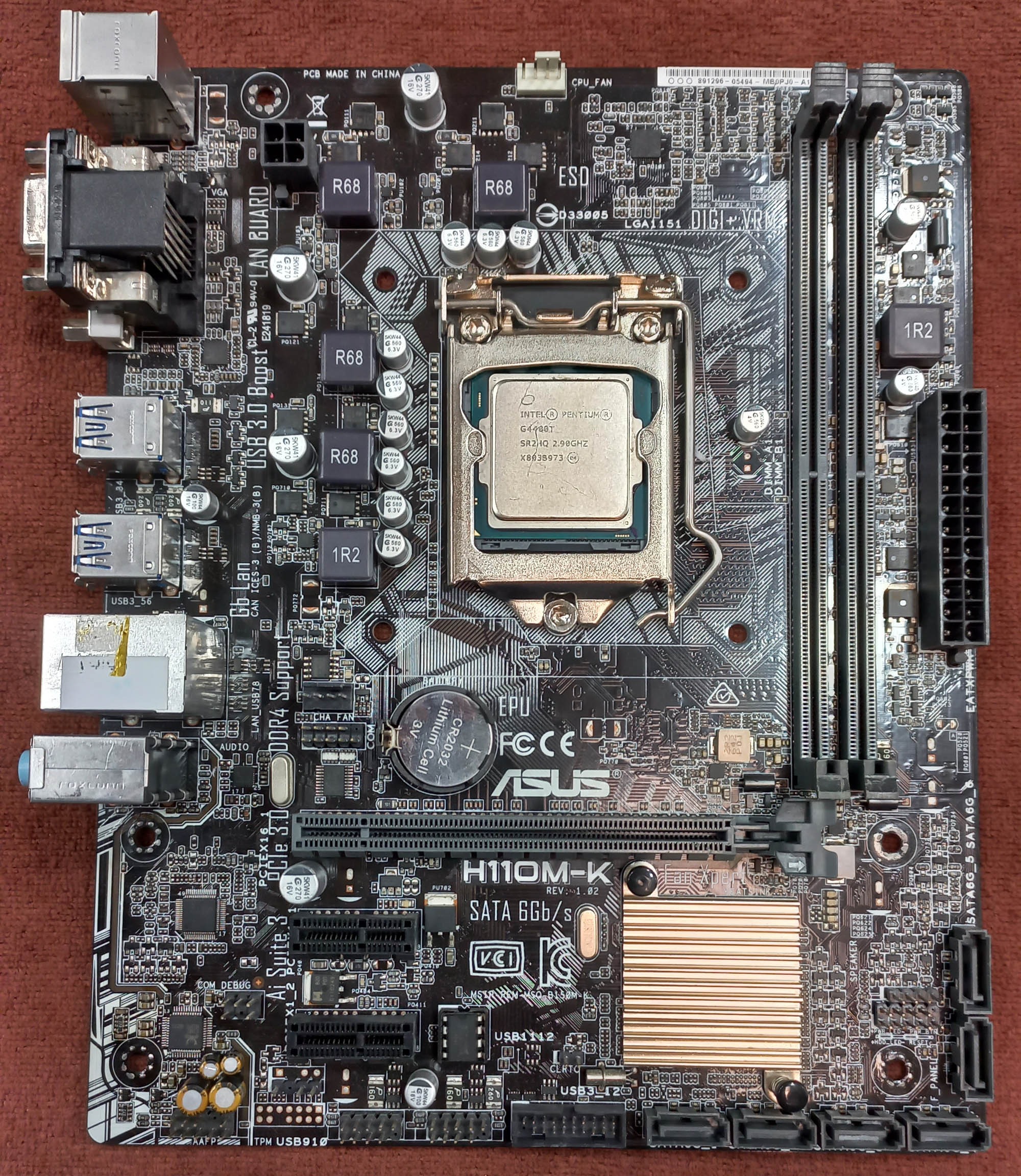 باندل ایسوس H110M-K باپردازنده G4400