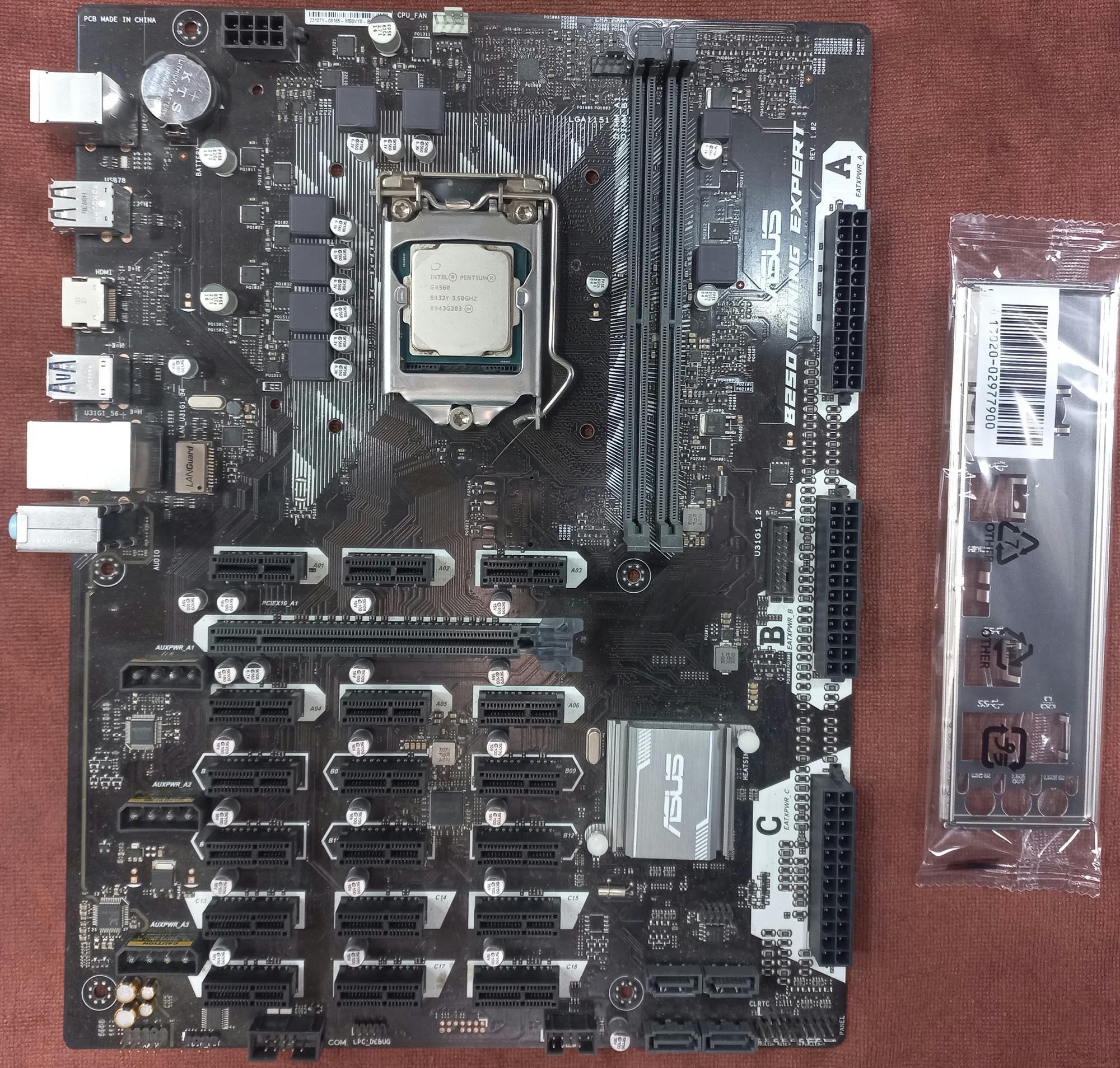 باندل ایسوسB250 Mining ExportپردازندهG4560