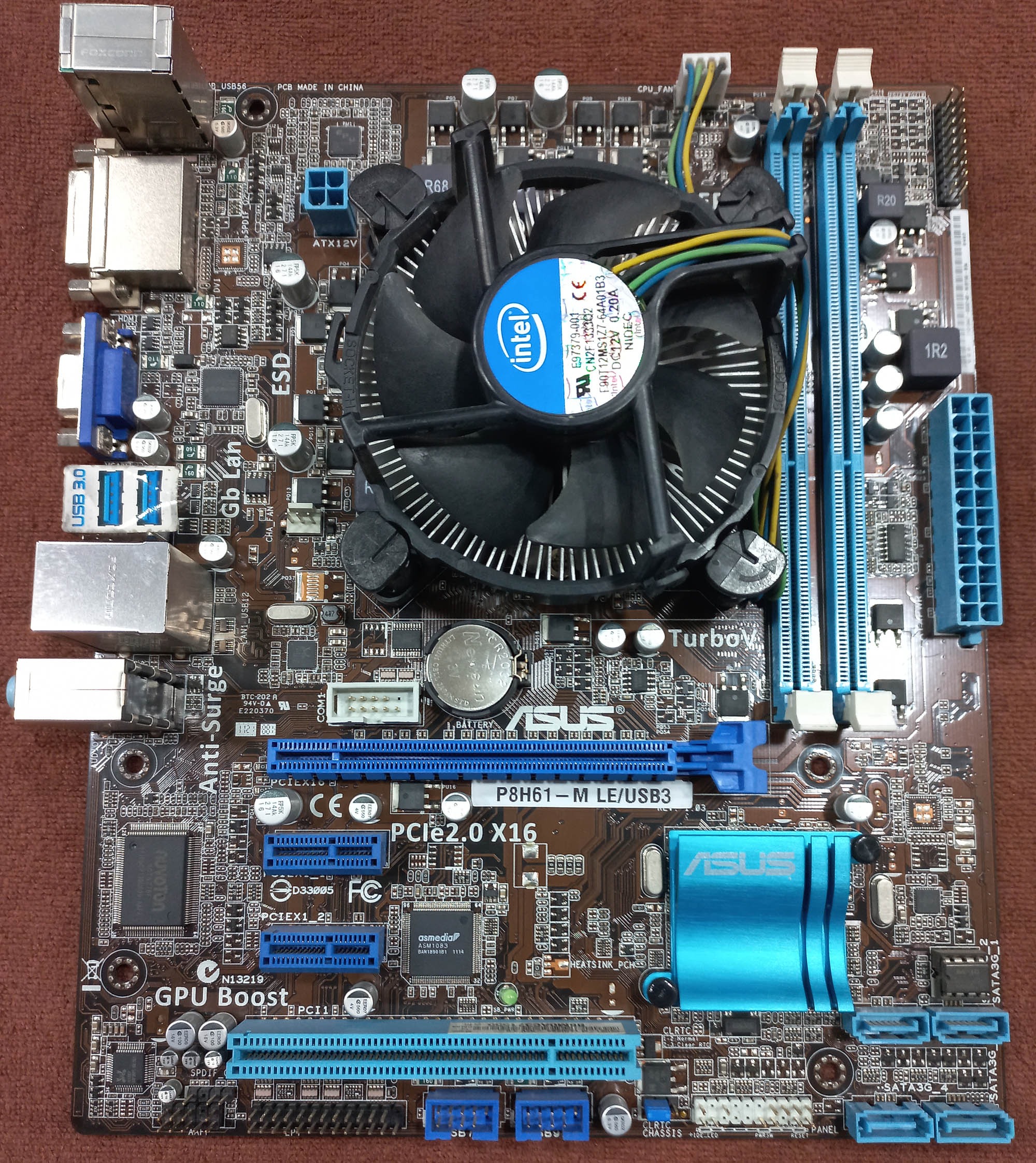 باندل ایسوس P8H61-MLE/USB3 ، پردازندهi3-2120