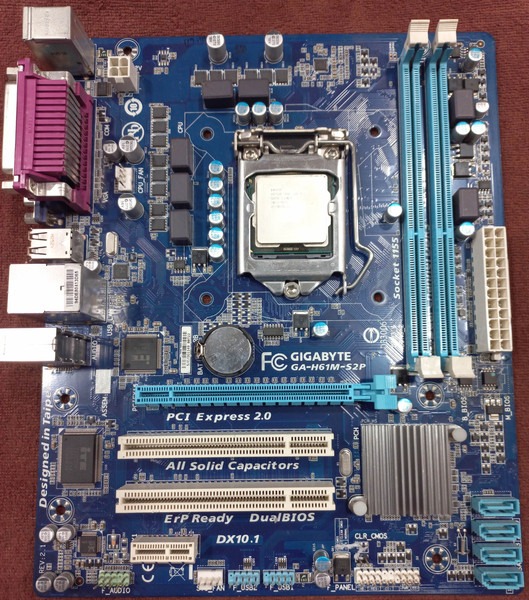 باندل گیگابایت GA-H61M-S2p باپردازنده G620