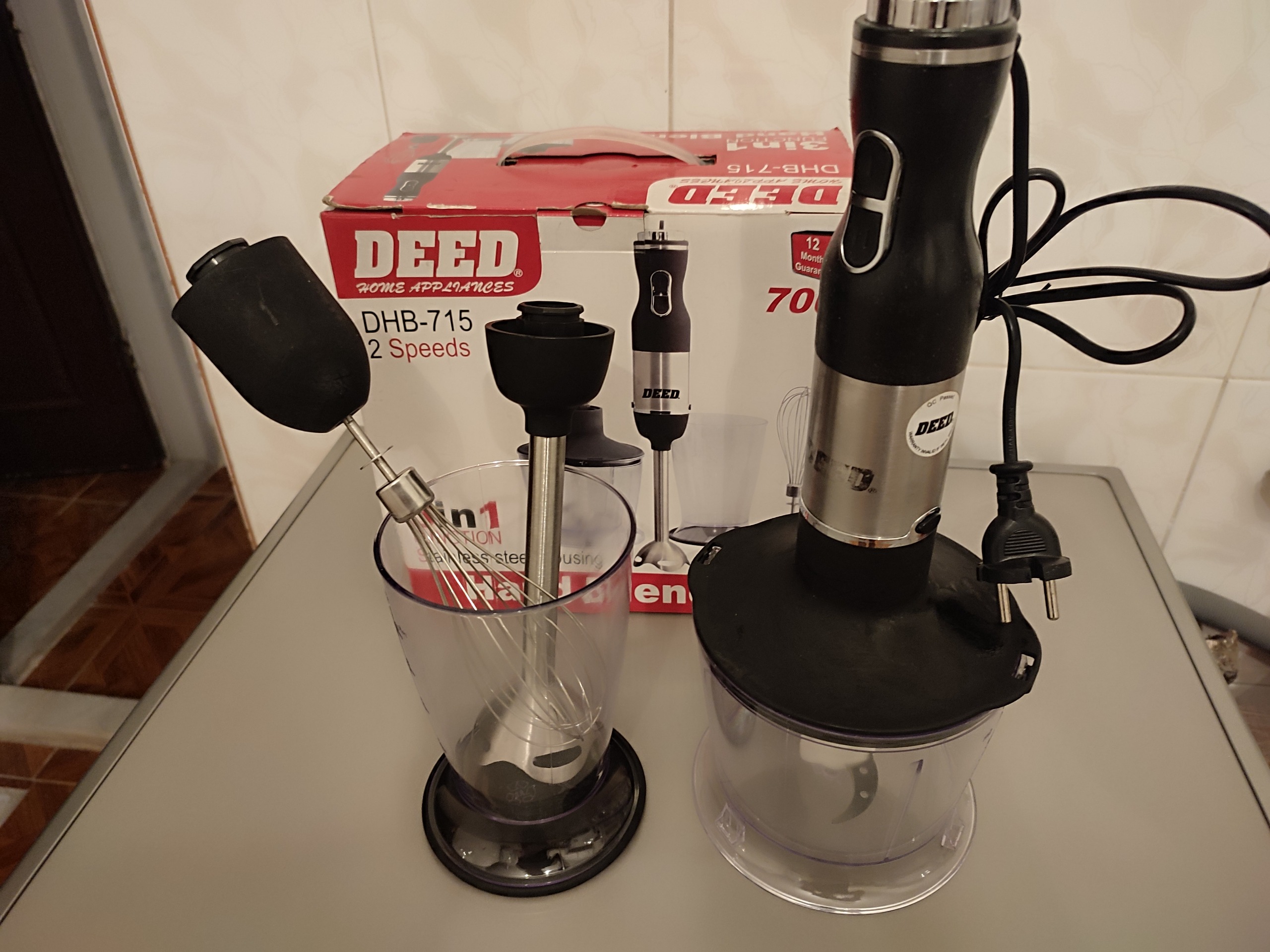 سه کاره همزن گوشتکوب برقی خردکن Deed DHB-715