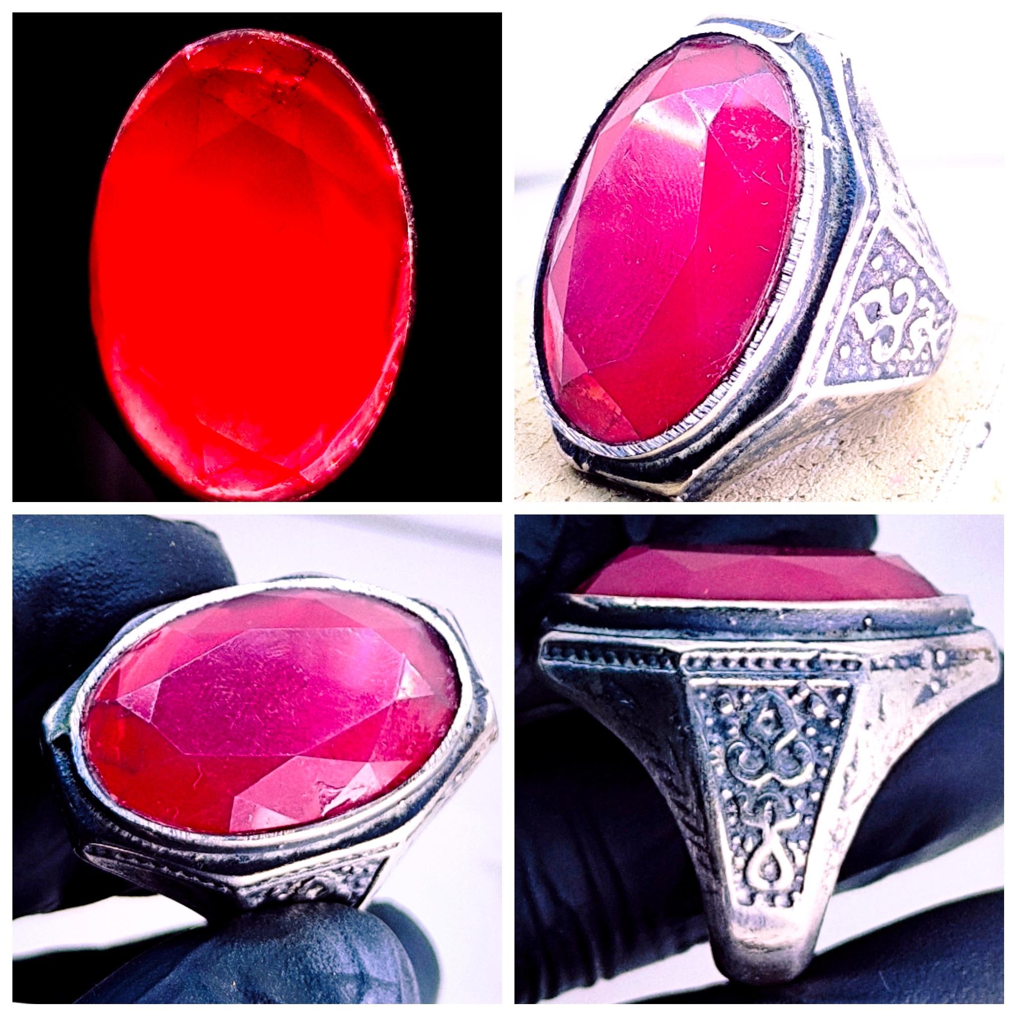 40قیراط یاقوت سرخ برمه یونایتد جواهراتی تراش 8ضلع