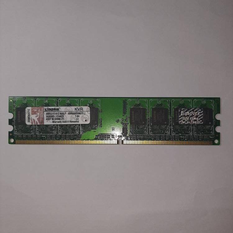 رم دسکتاپ DDR2 تک کانال 800Mhz کینگستون 512MB