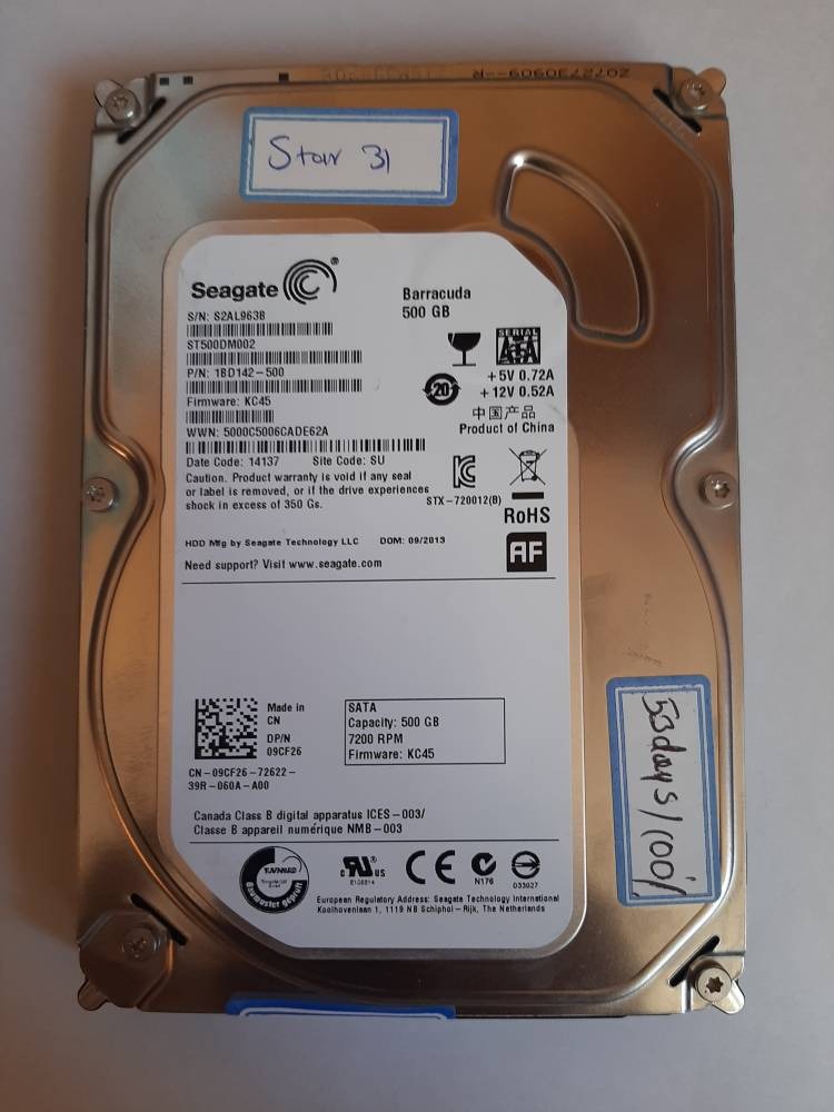 هارد کامپیوتر 3.5 اینچ سیگیت 500 گیگ ( star 31 )