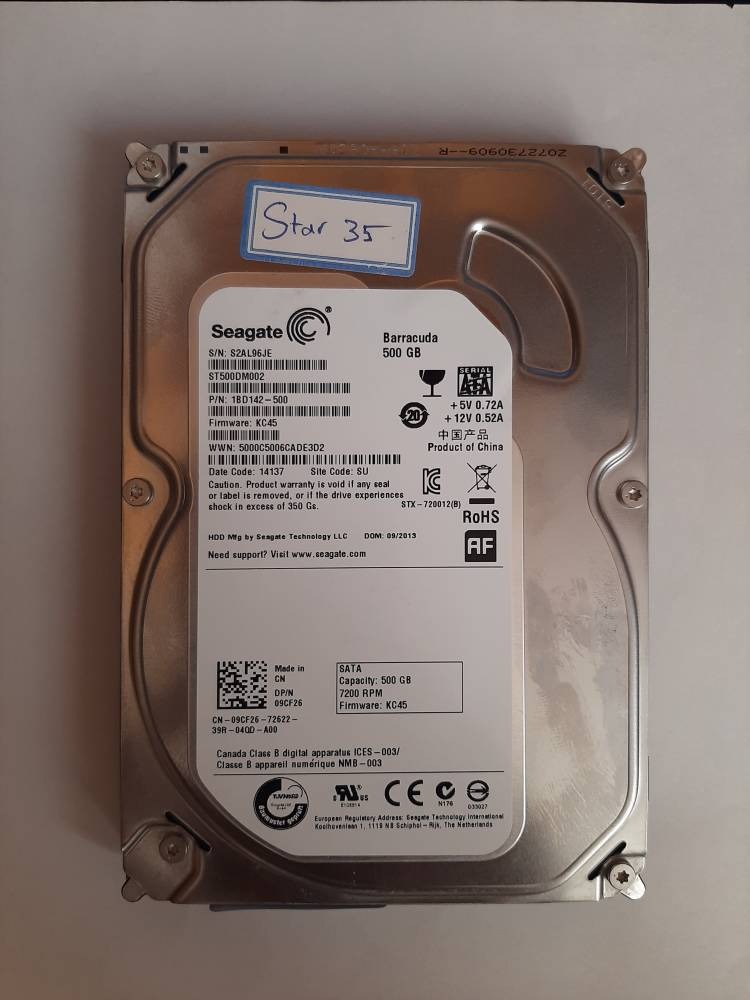 هارد کامپیوتر 3.5 اینچ سیگیت 500 گیگ ( star 35 )