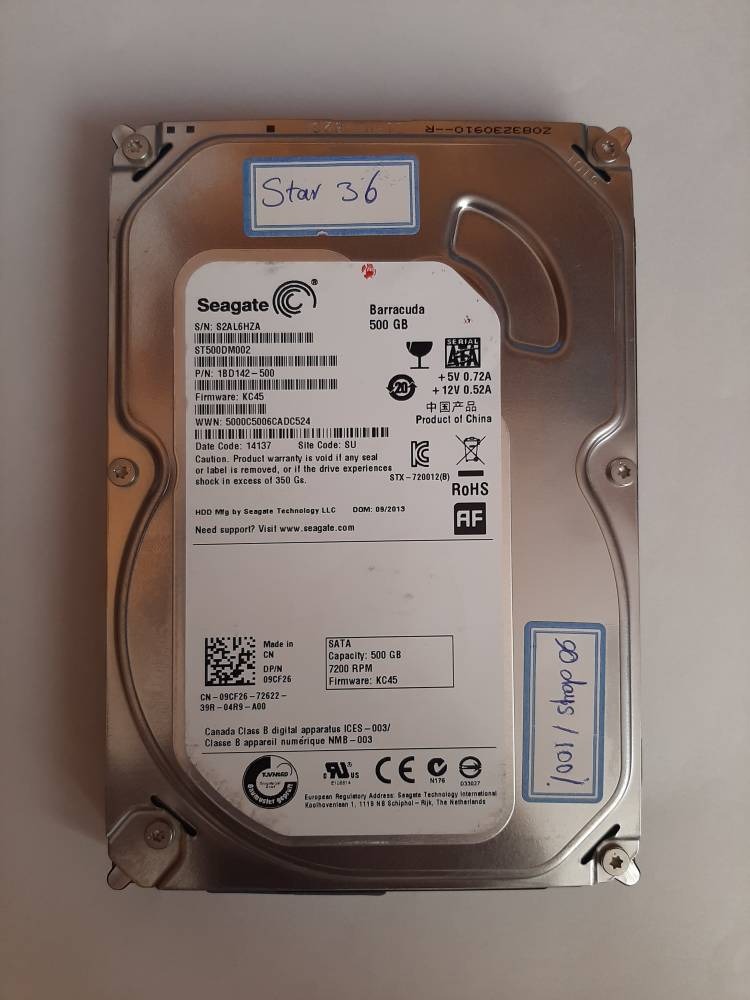 هارد کامپیوتر 3.5 اینچ سیگیت 500 گیگ ( star 36 )