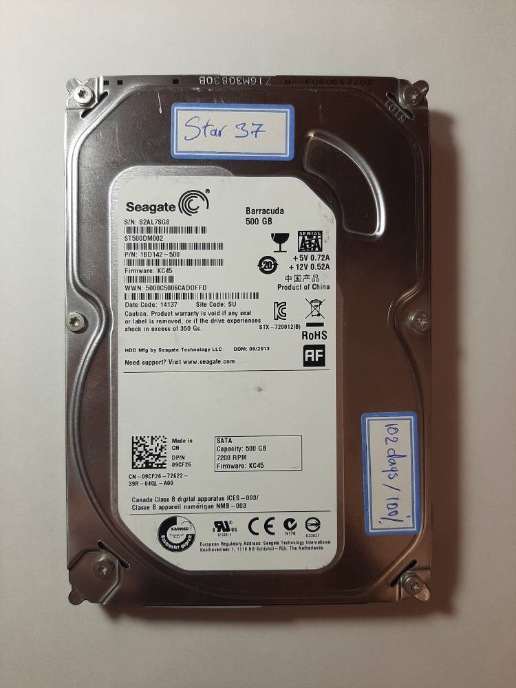 هارد کامپیوتر 3.5 اینچ سیگیت 500 گیگ ( star 37 )