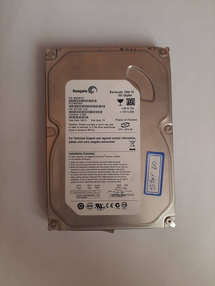 هارد کامپیوتر 3.5 اینچ 160GB SATA سیگیت (star 60)