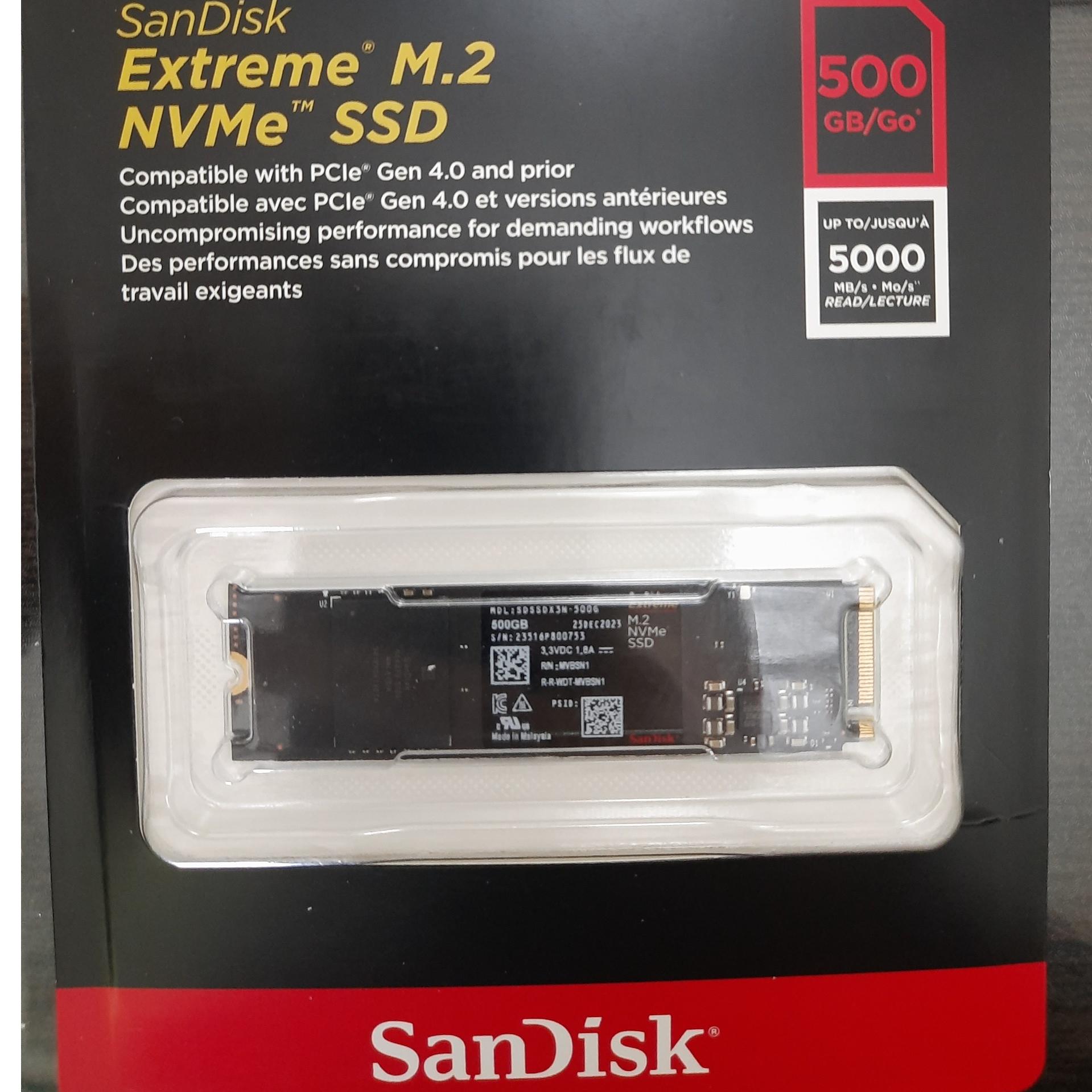 هارد 500 ssd ،مدل sandisk