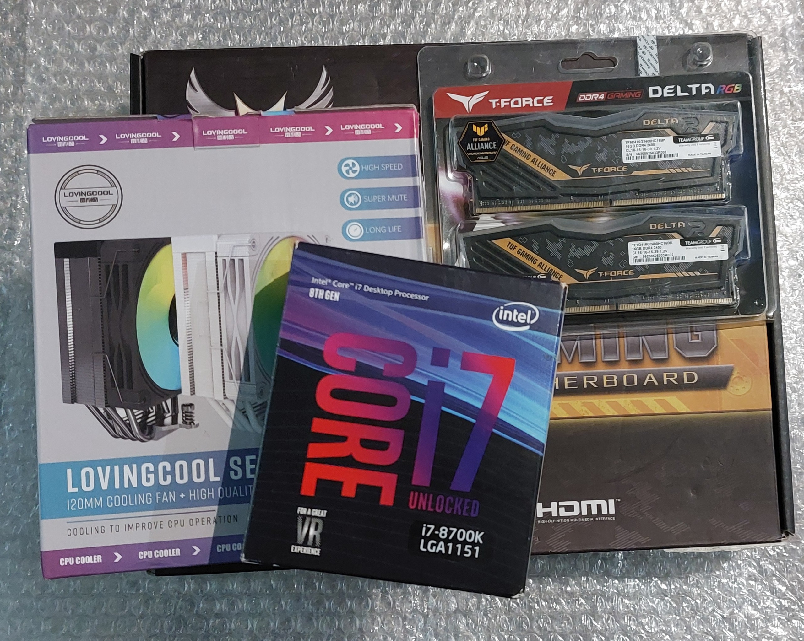 باندل گیمینگ TUF 8700K _Core i7_ رم 32گیگ(توضیحات)