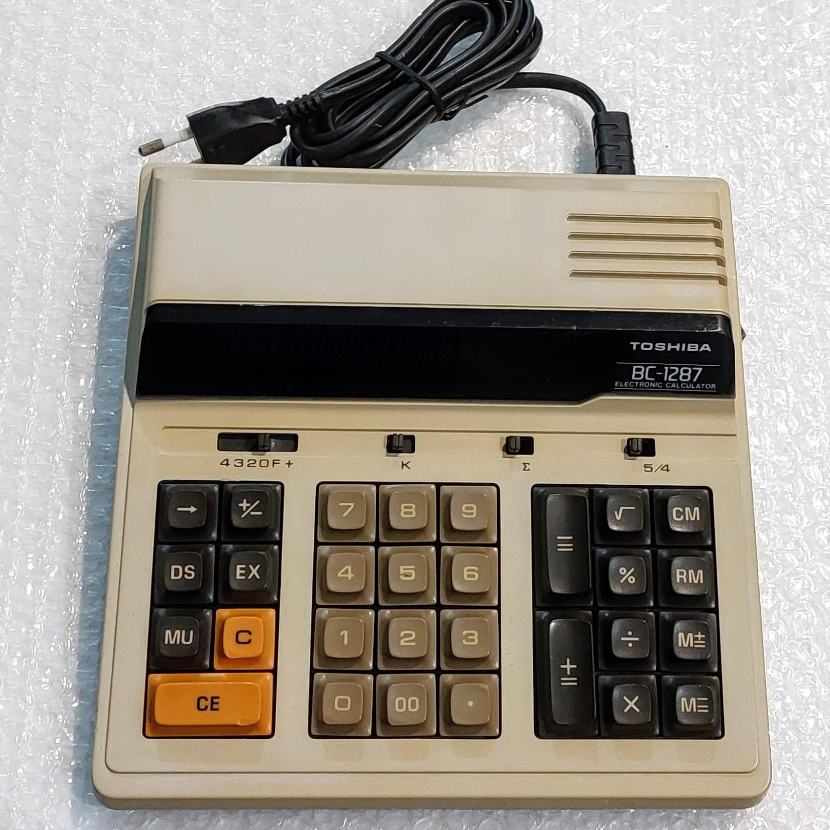 ماشین حساب برقی توشیبا ژاپن مدل BC-1287
