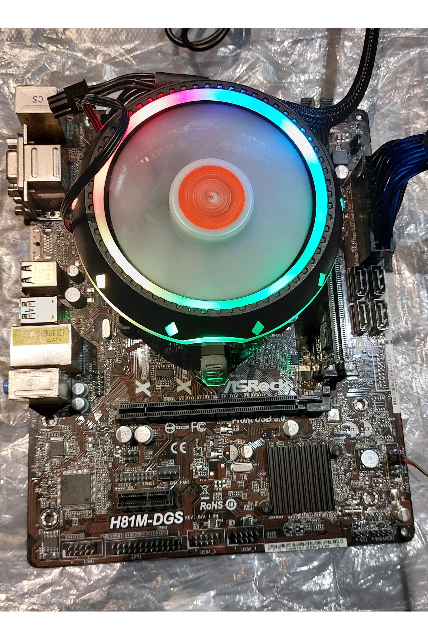باندل i3 4160 با رم 8 و H81M و فن RGB {توضیحات}