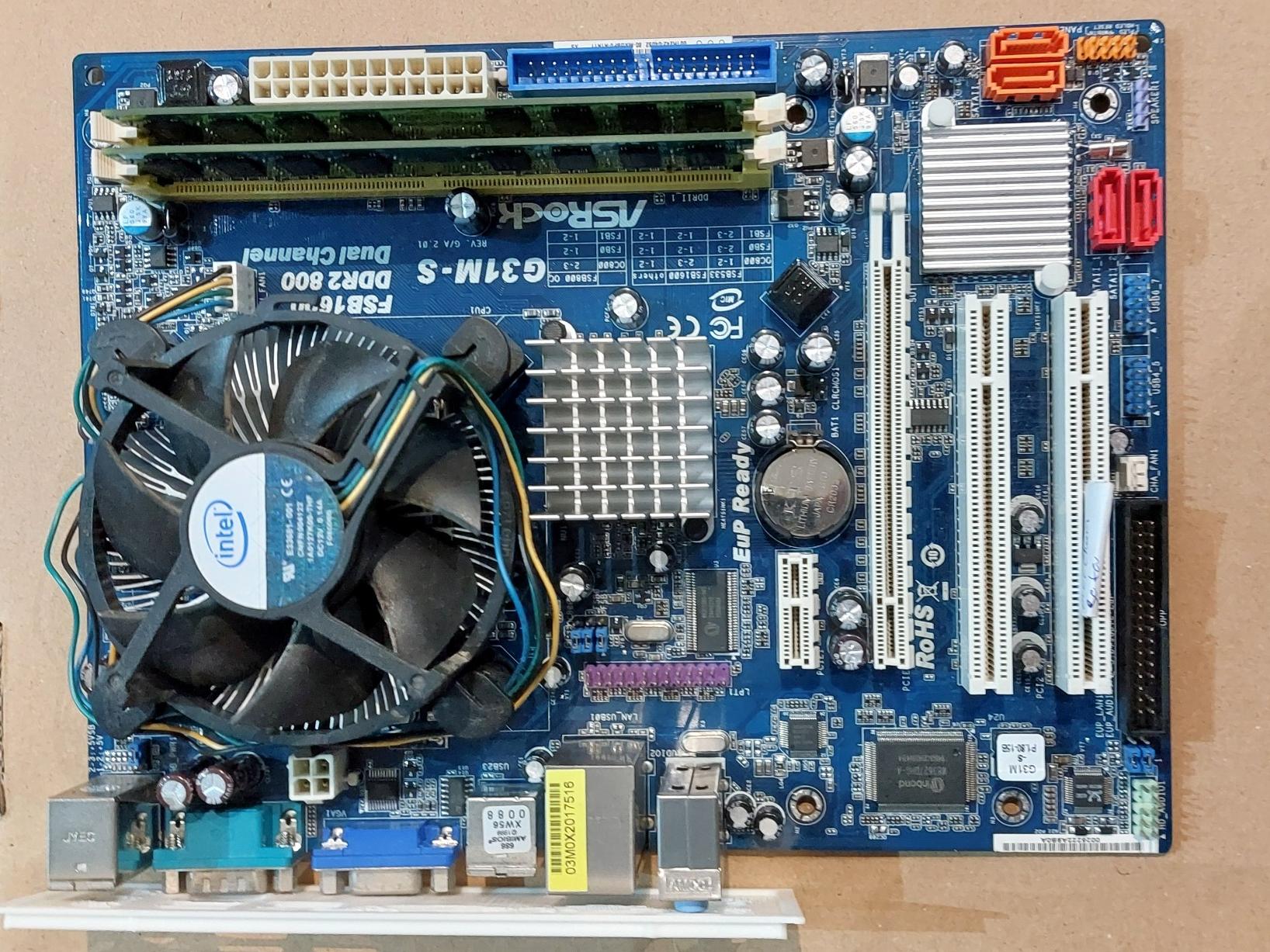 باندل پردازنده / ASRock G31 / رم 4 گیگ {توضیحات}