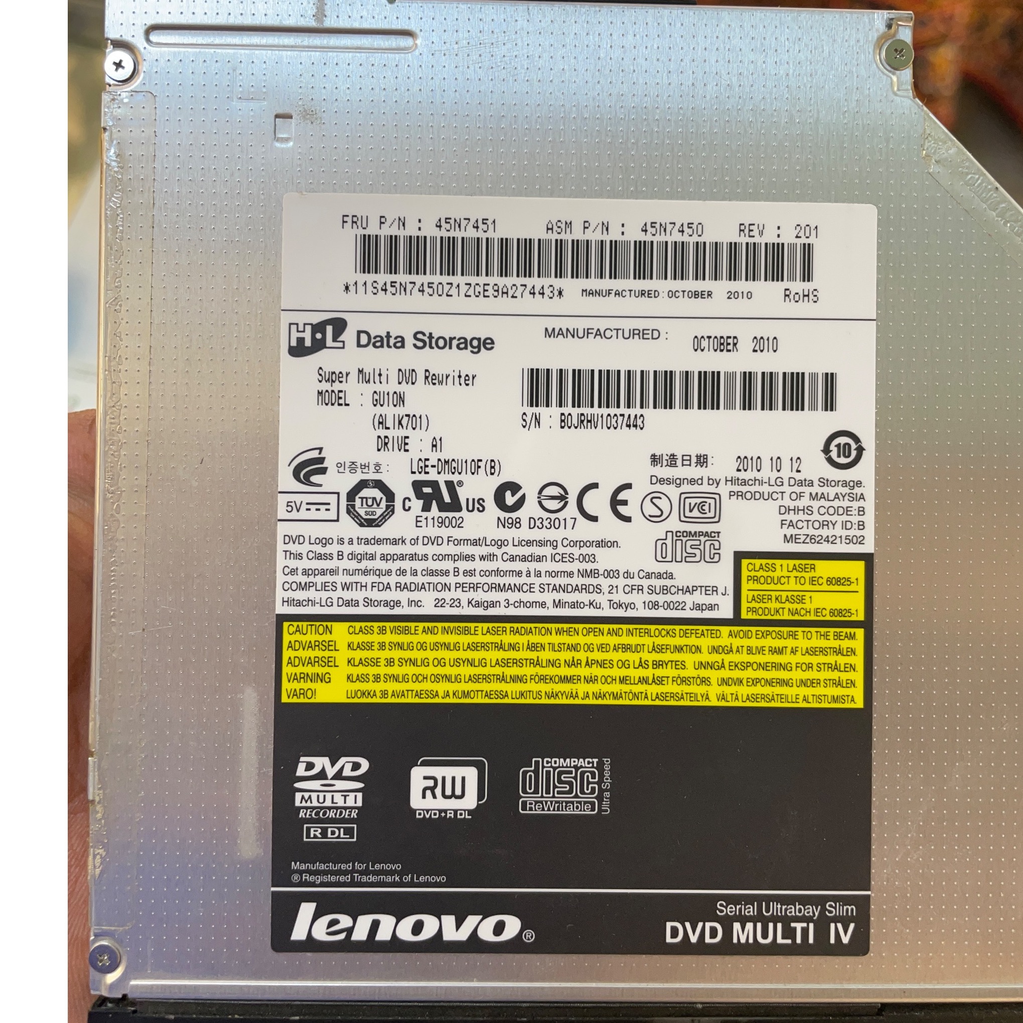 دی وی دی رایتر لپ تاپ لنوو T510