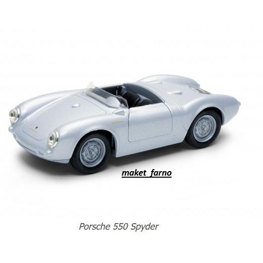 ماکت ماشین فلزی ویلی پورشه 550 اسپایدر Porsche