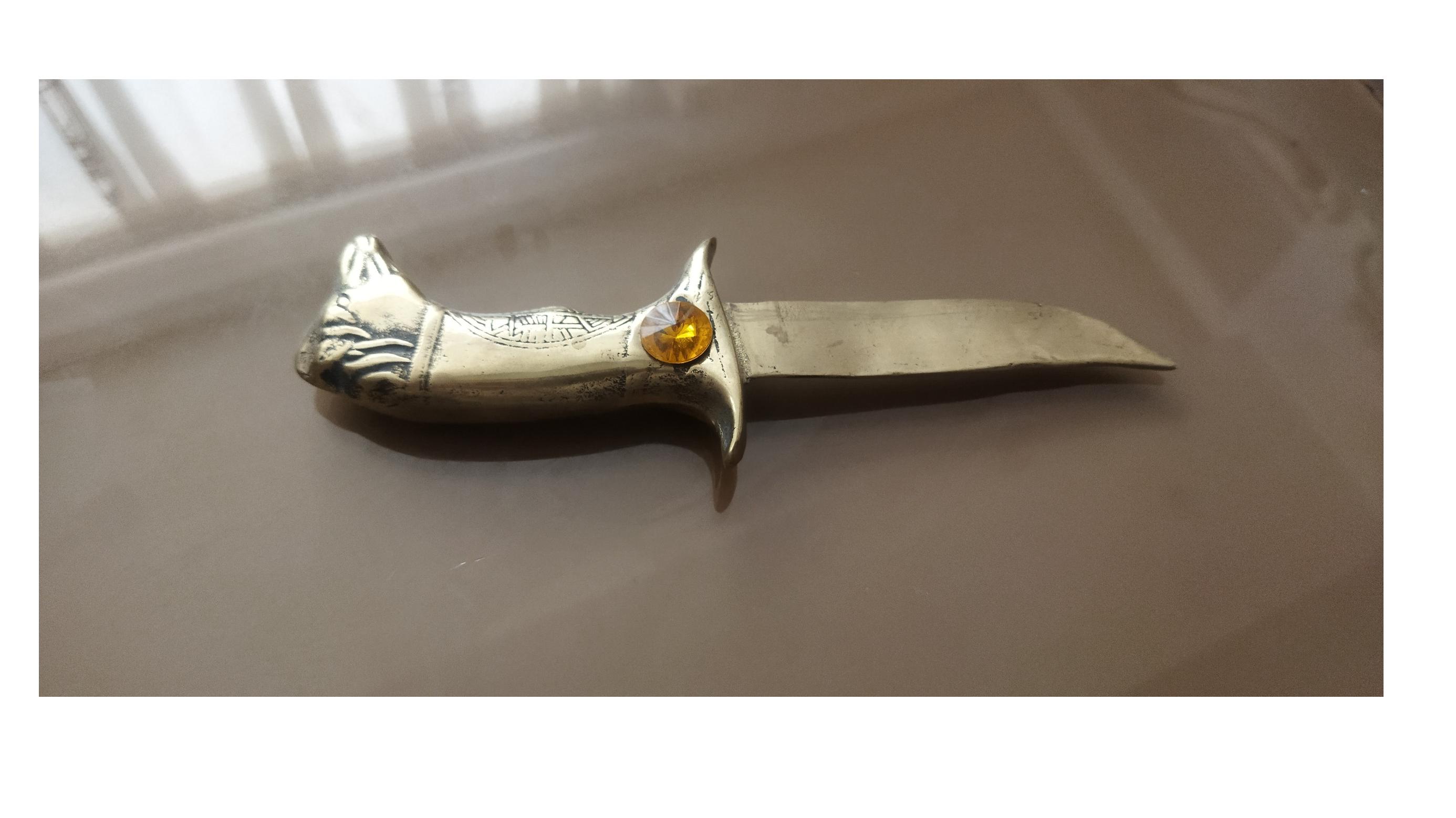 چاقو برنجی دکوری