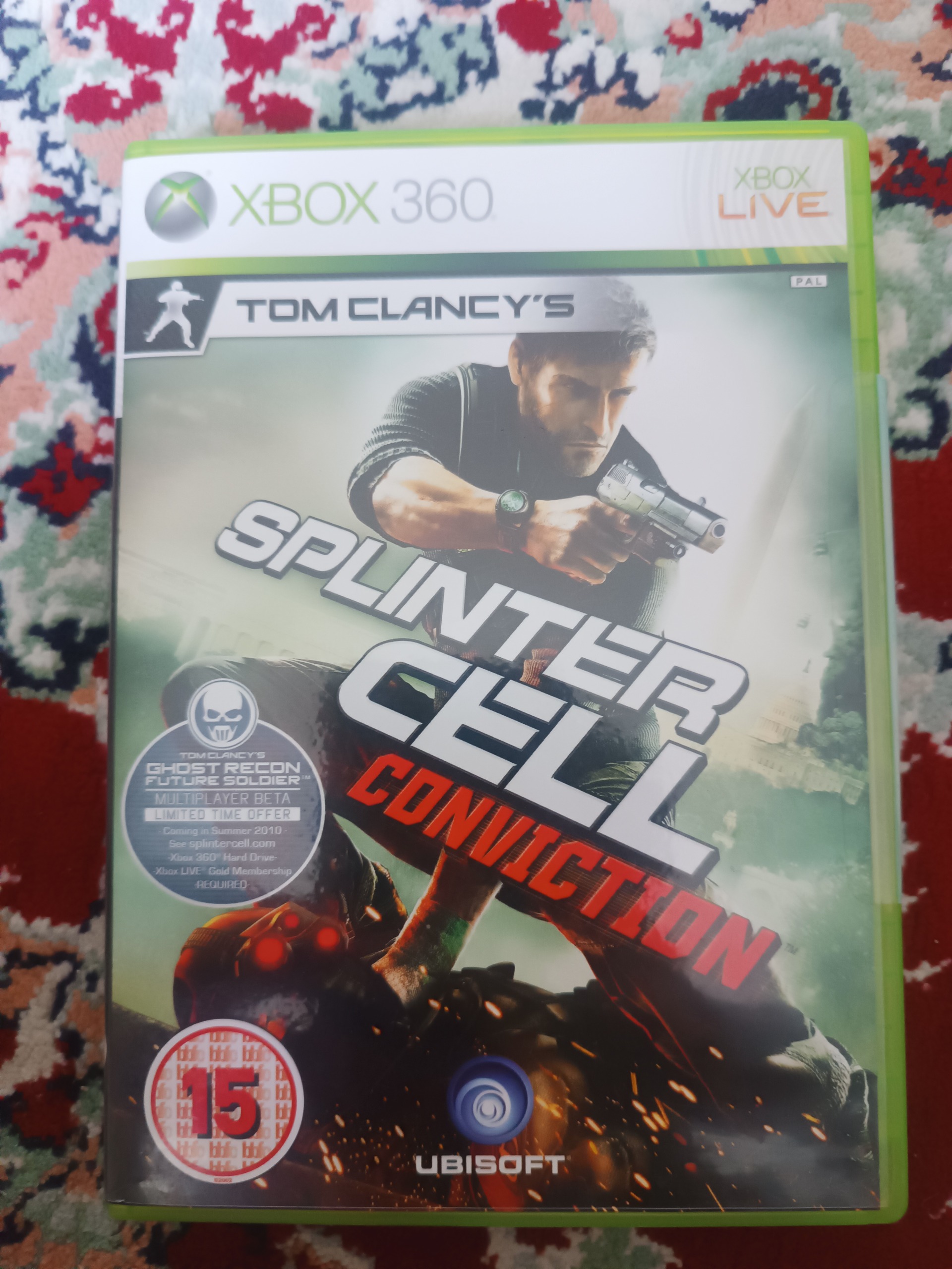 جلد خالی بازی splinter cell xbox360 اورجینال