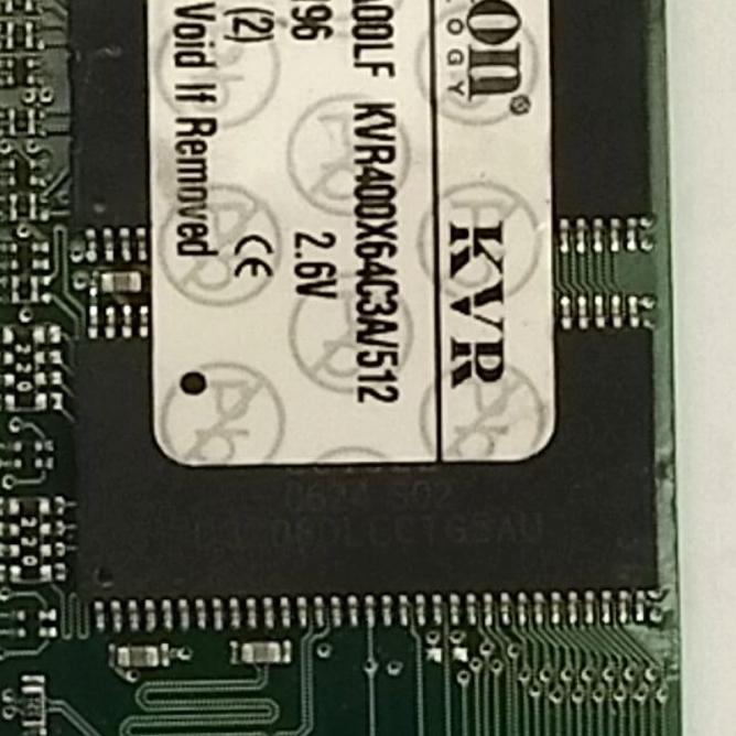 KINGSTONE KVR 512MB DDR 400MHZ