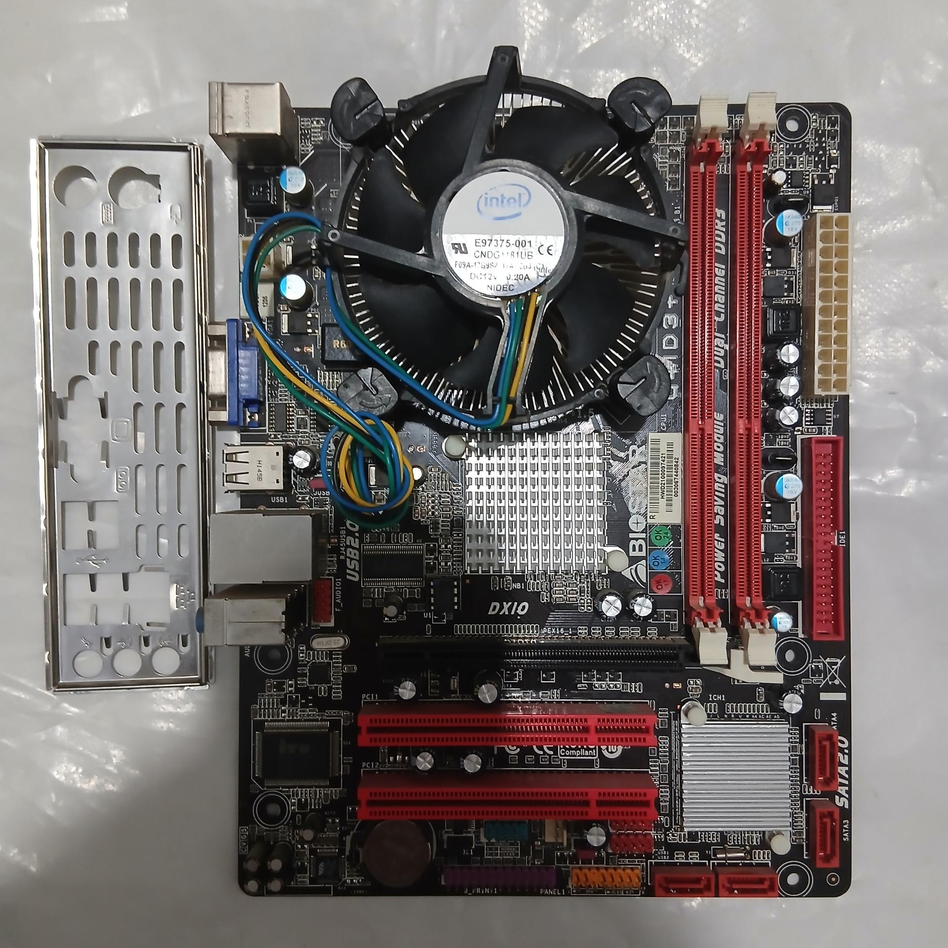 مادربرد DDR3 با CPU E5500 و فن و پنل کاملا سالم