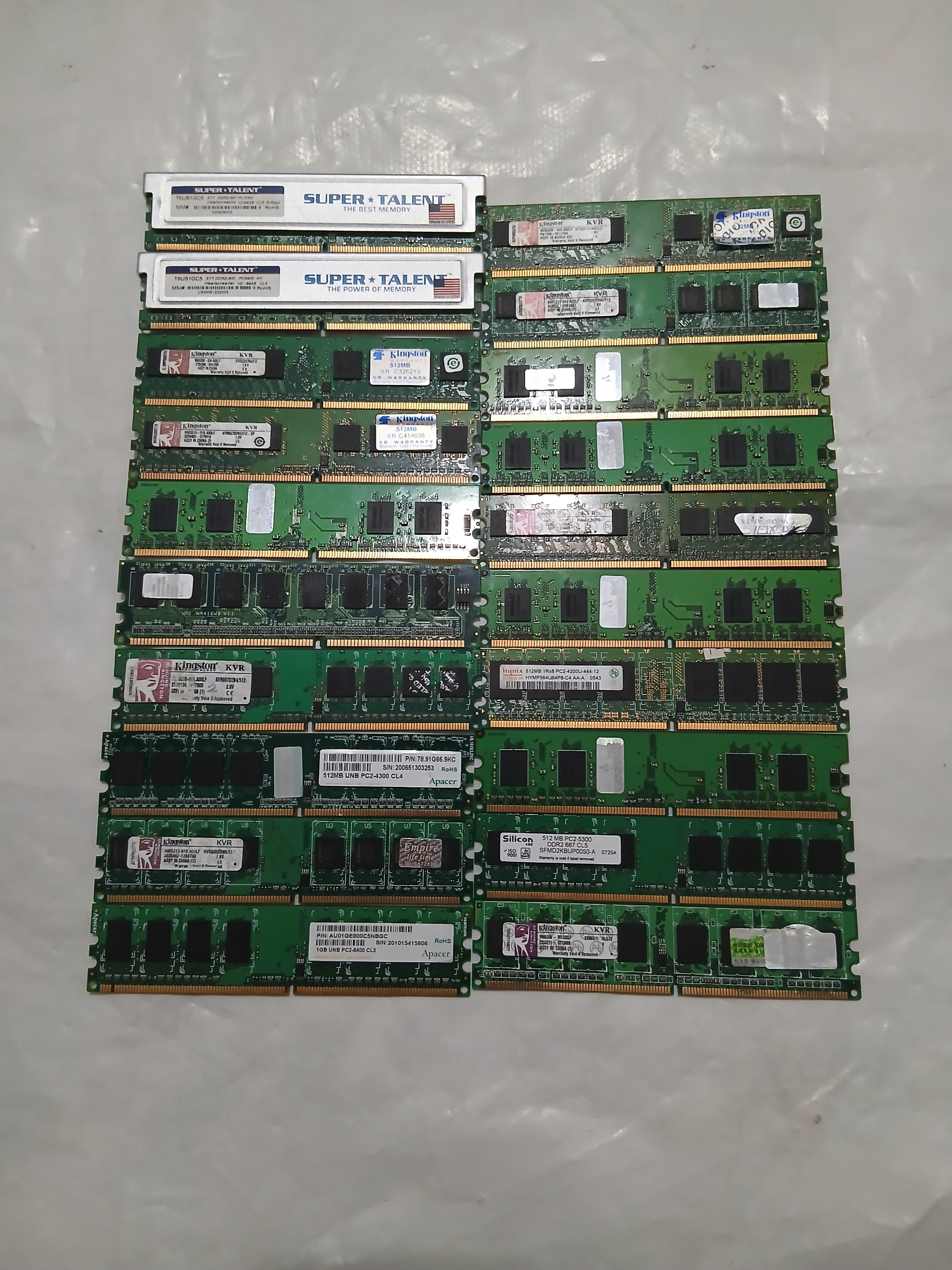 پک 20 عددی رم DDR2 مناسب استخراج طلا