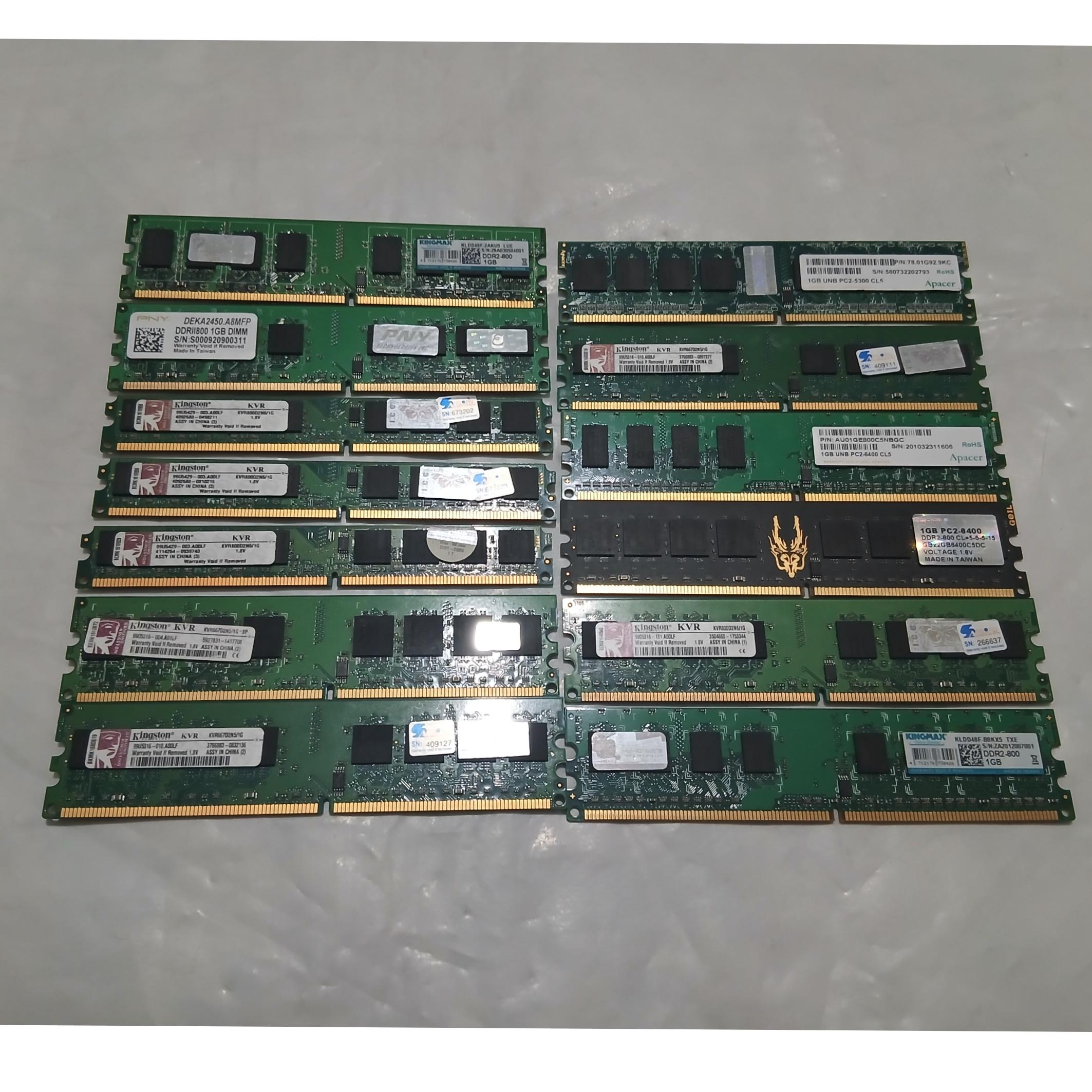 13 عدد رم DDR2 سالم 1 گیگ
