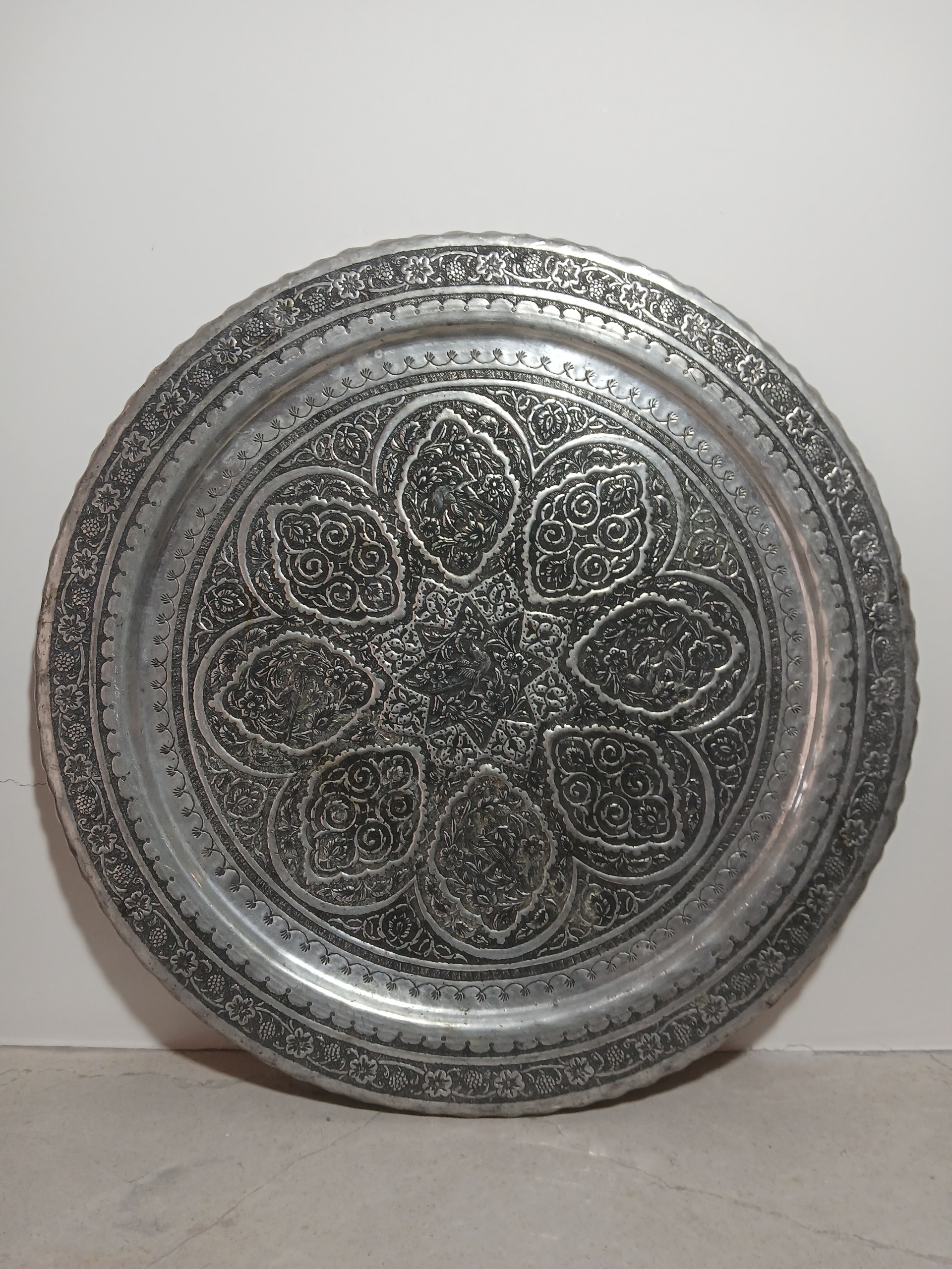 شاهکار قلم زنی طرح اسلیمی 80 سال پیش اصفهان