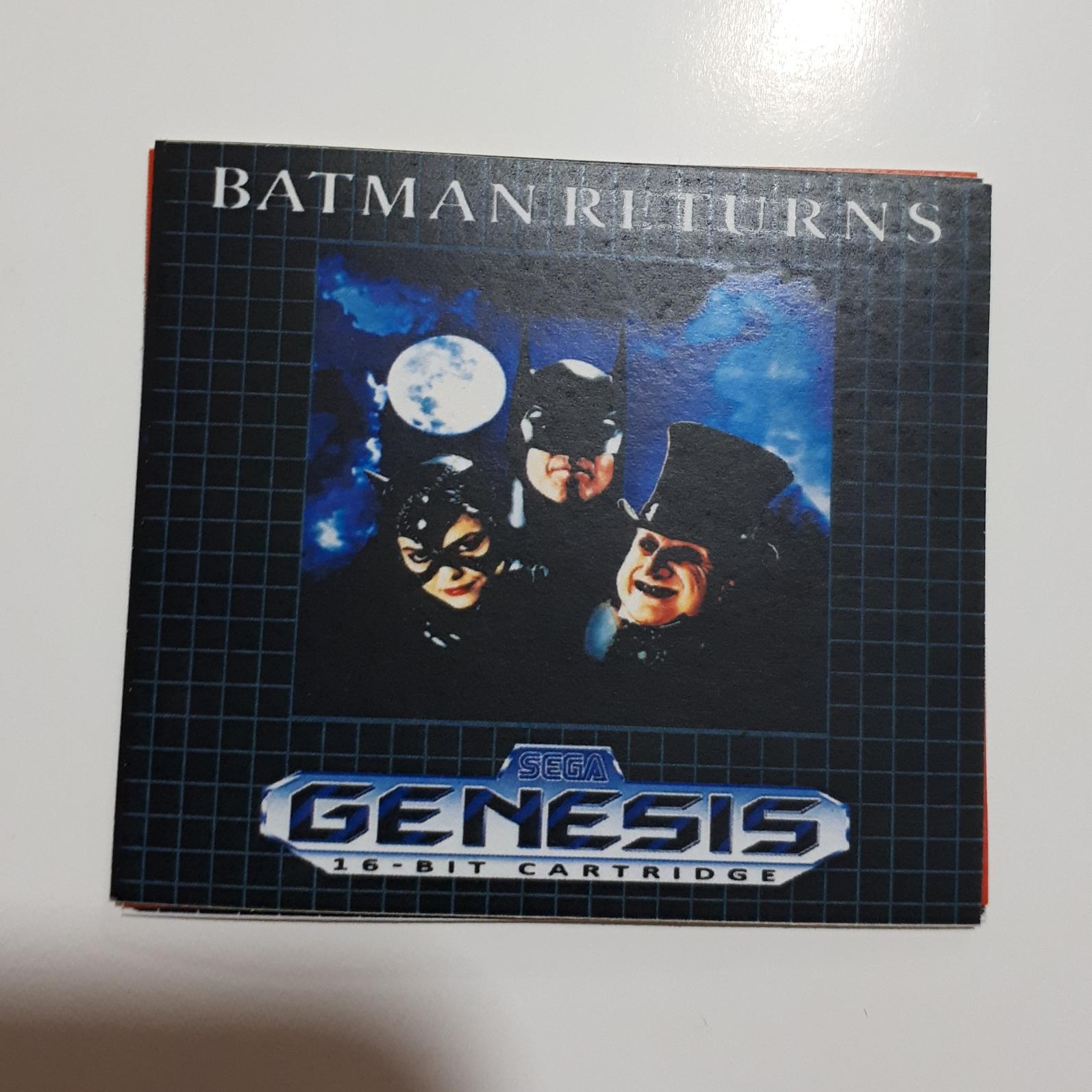 لیبل بازی سگا (Batman Returns) اصل و اورجینال