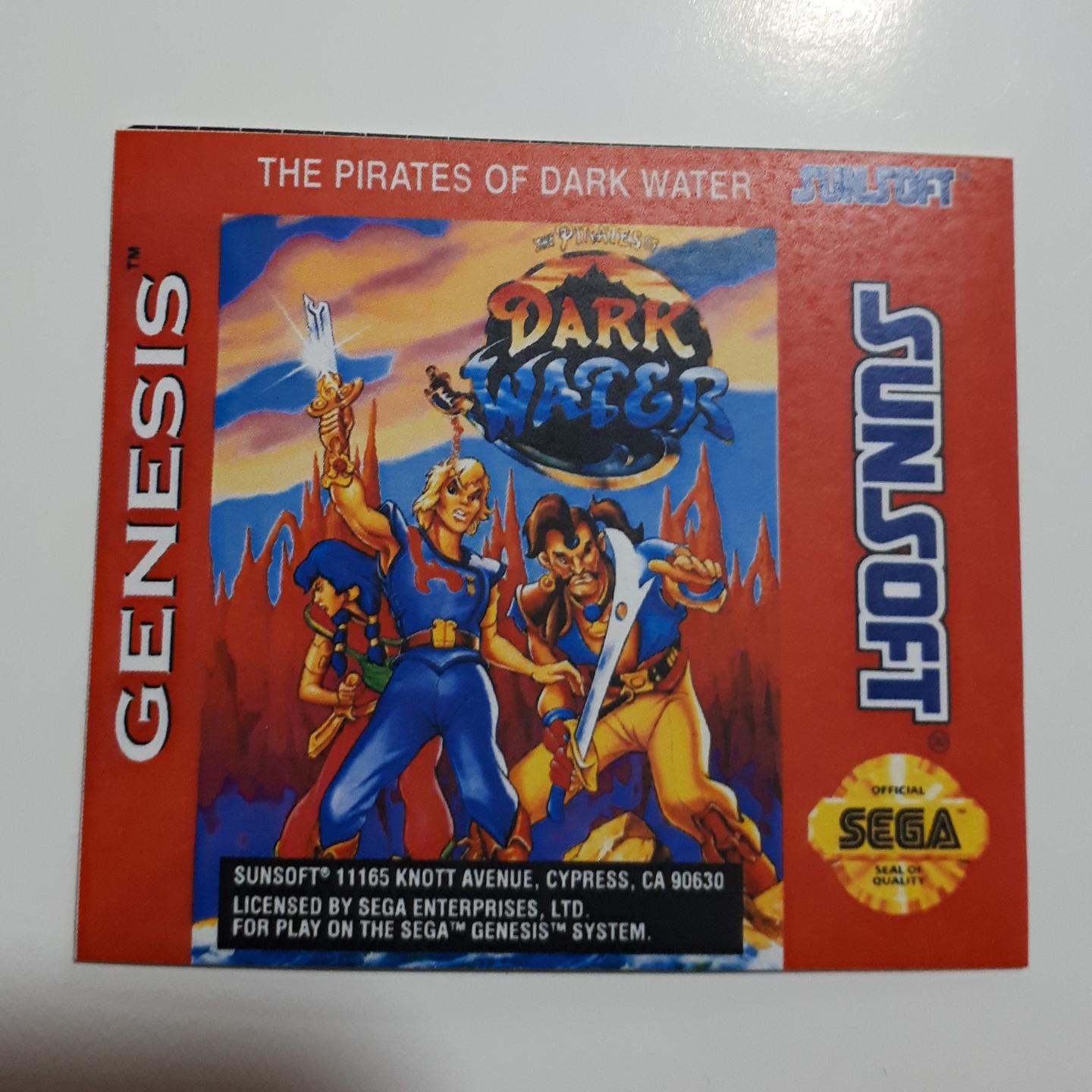 لیبل بازی سگا (Dark Water) اصل و اورجینال