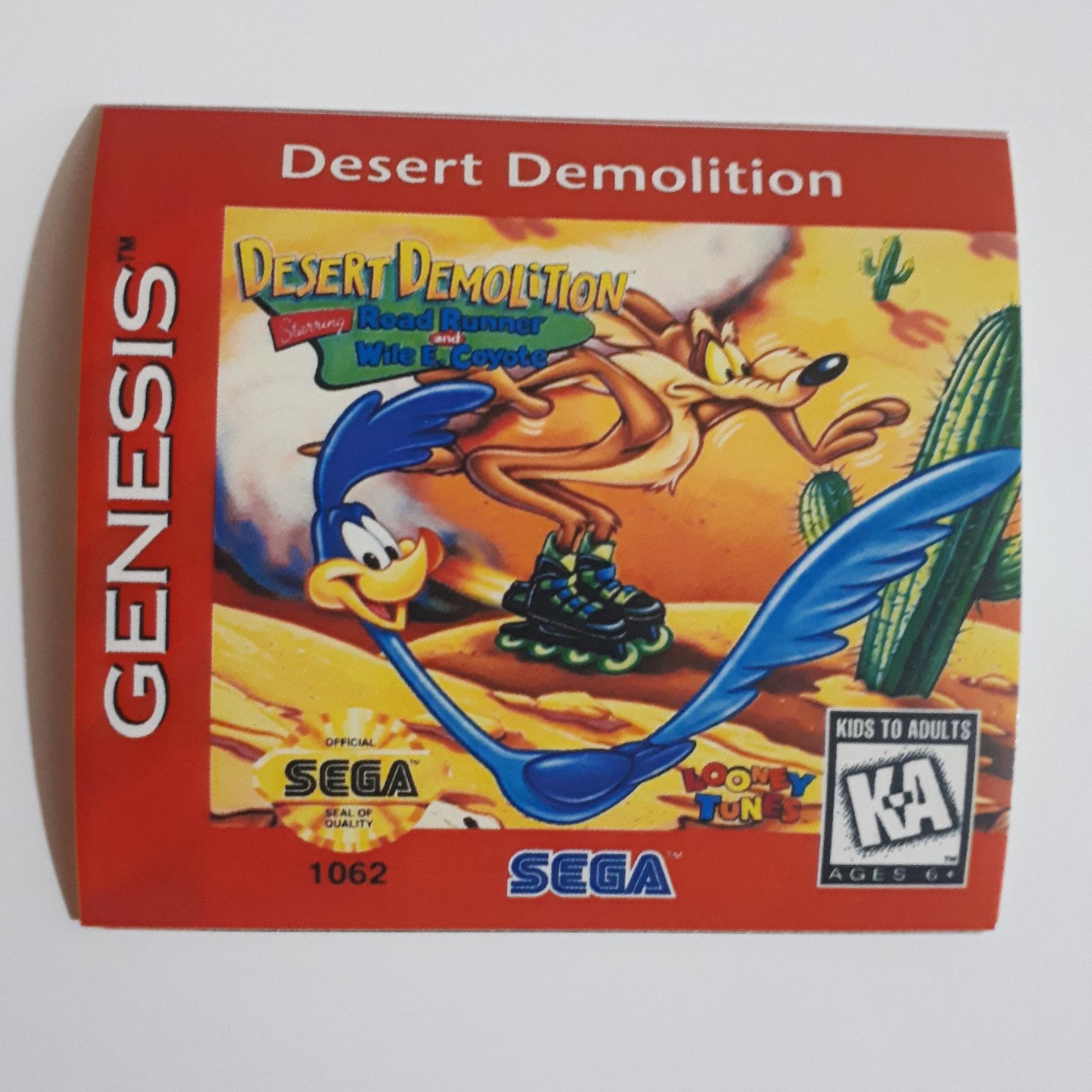 لیبل بازی سگا میگ میگ (Desert Demolition) اصل