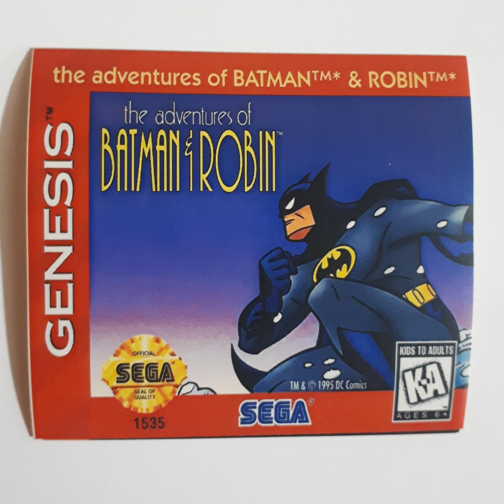 لیبل بازی سگا بتمن رابین (Batman Robin) اصل
