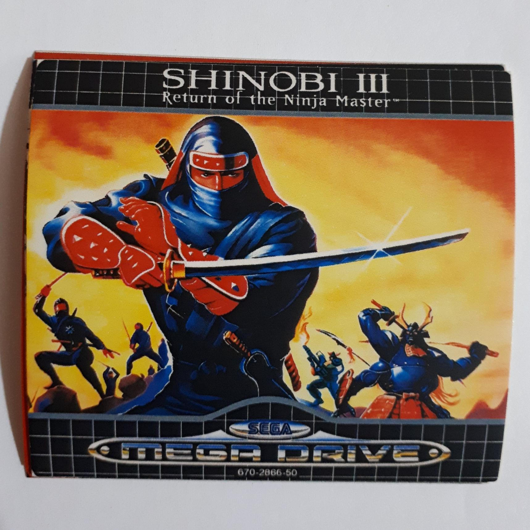 لیبل بازی سگا شینوبی 3 (Shinobi 3) اصل و اورجینال