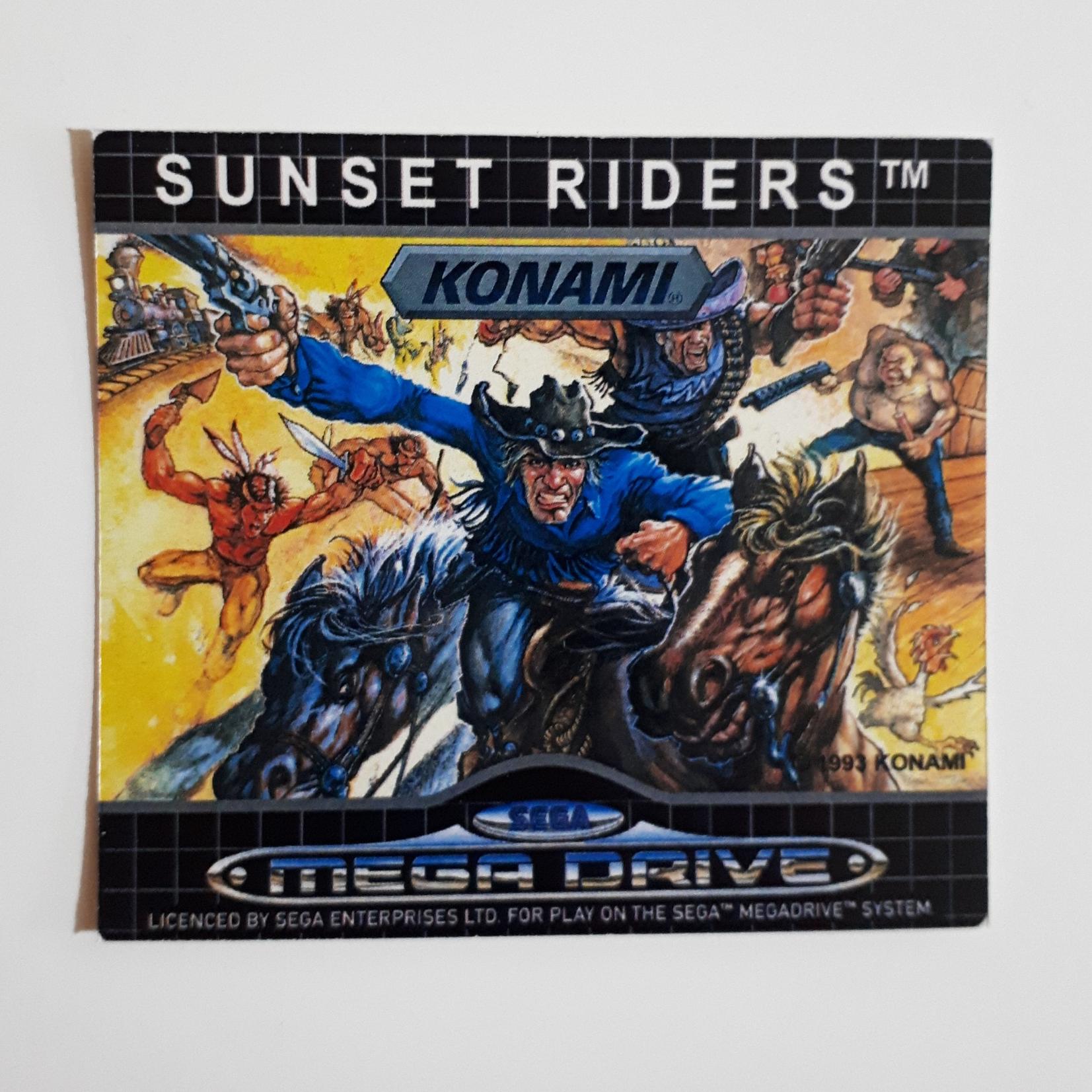 لیبل بازی سگا دو کلانتر (Sunset Riders) اورجینال