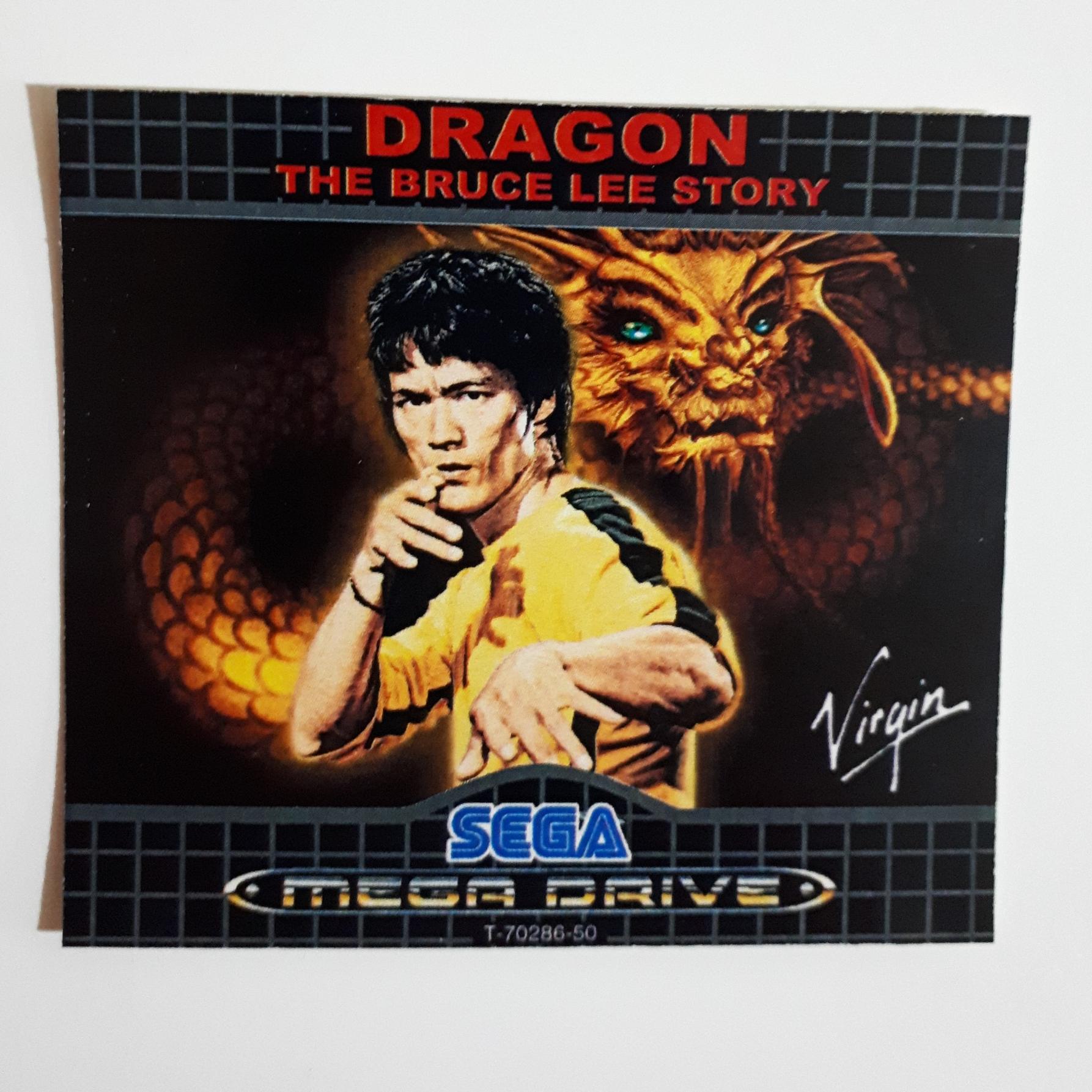 لیبل بازی سگا بروسلی (Dragon The Bruse Lee) اصل