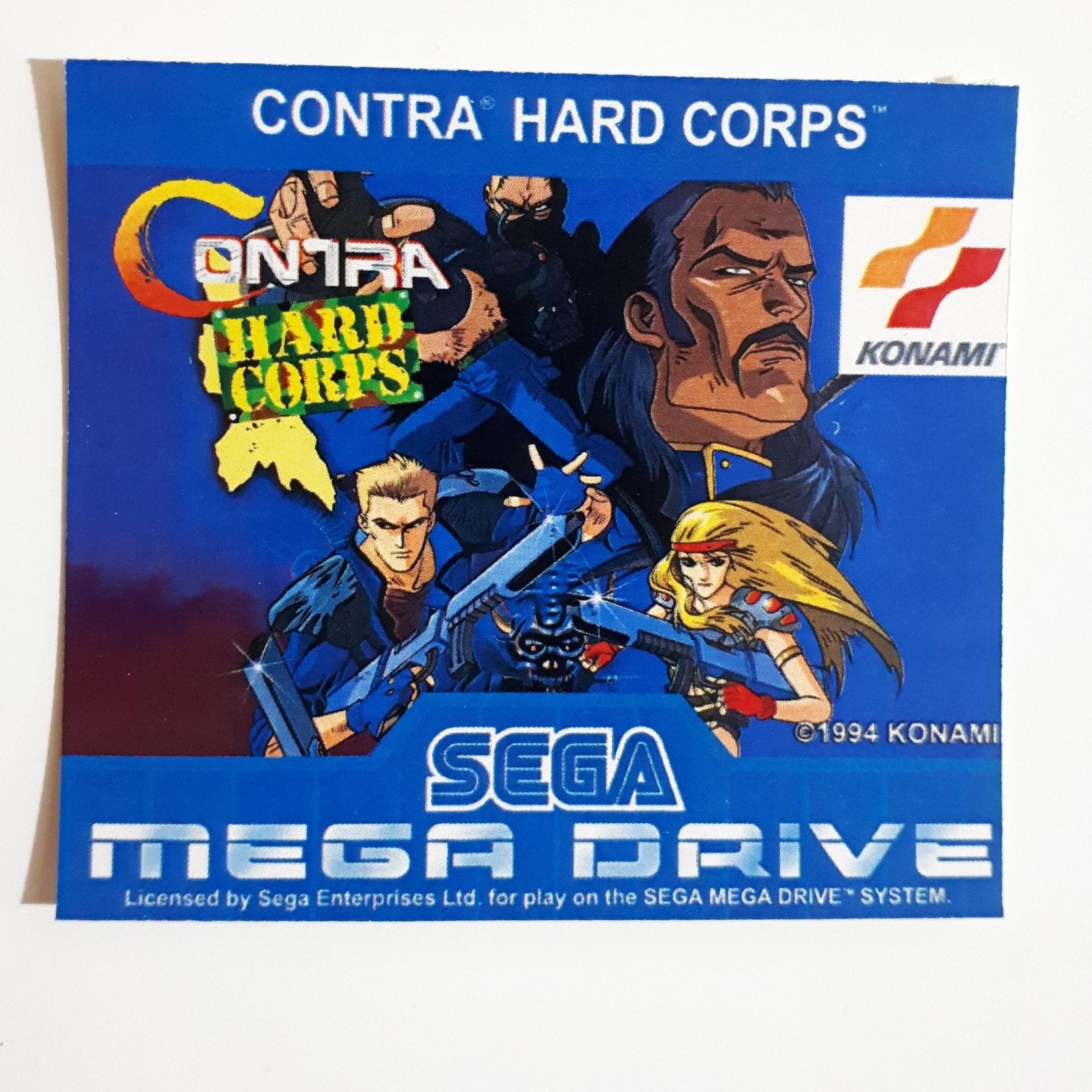 لیبل بازی سگا کنترا (Contra The Hard Corps) اصل