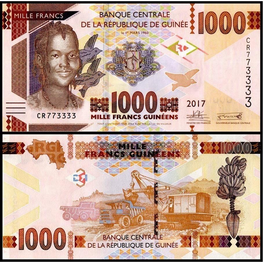 اسکناس 1000 فرانک گینه