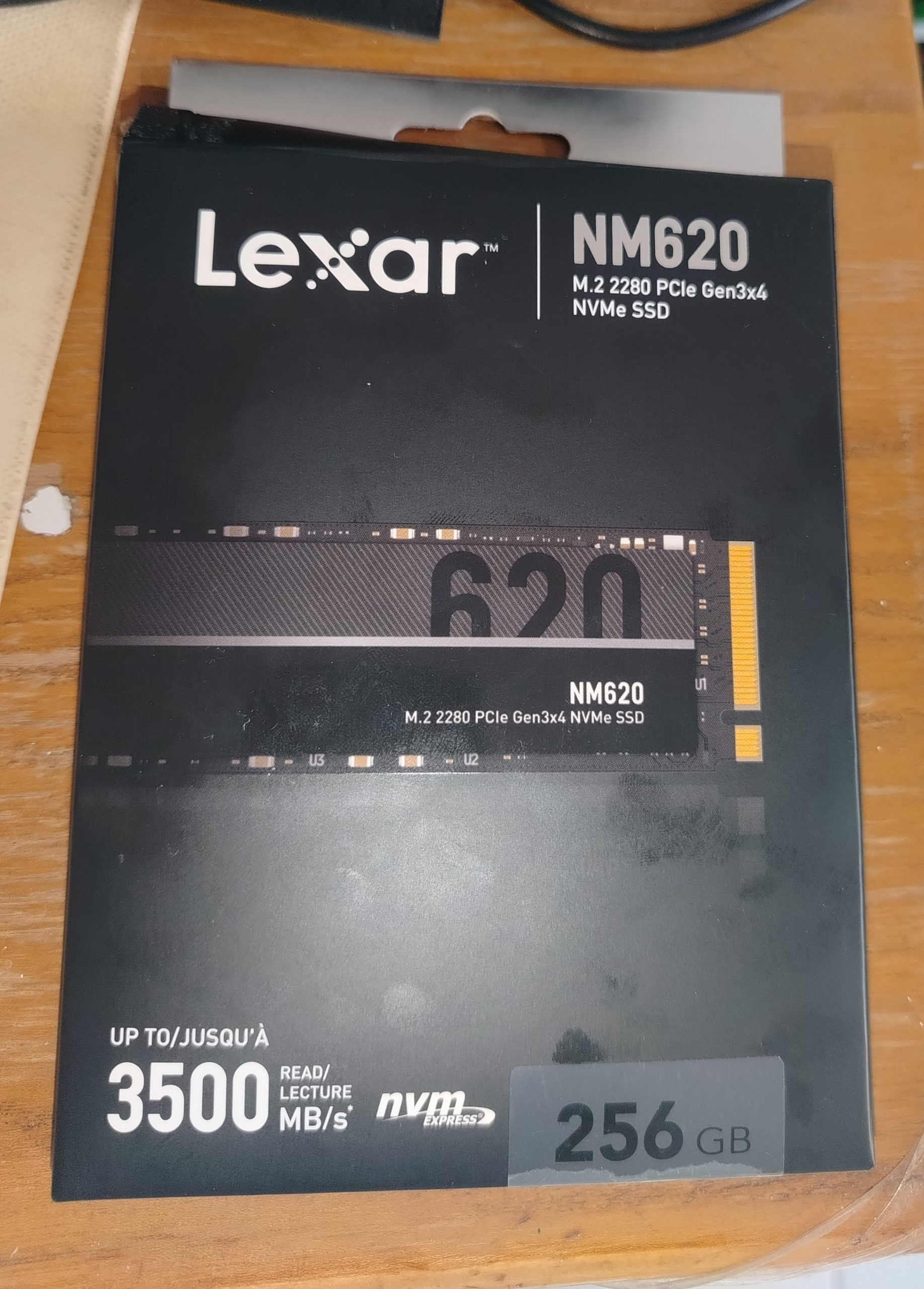 هارد ssd Lexar NM620 ظرفیت 256 GB گیگ با گارانتی