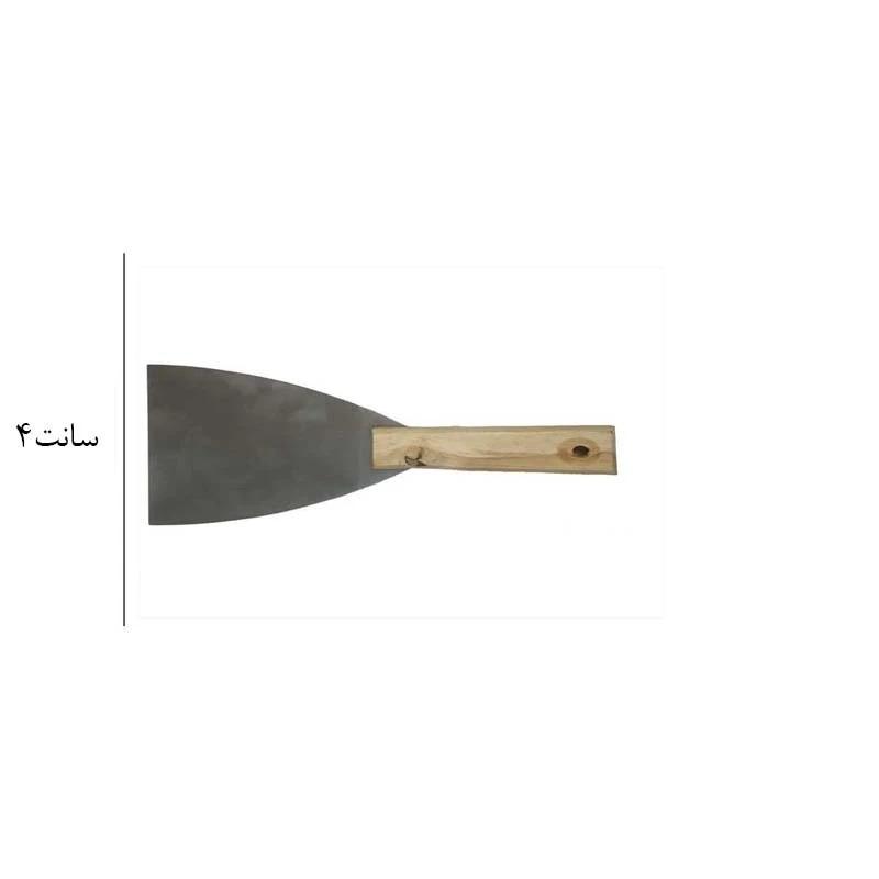 کاردک بنایی سایز 4 دسته چوبی STC