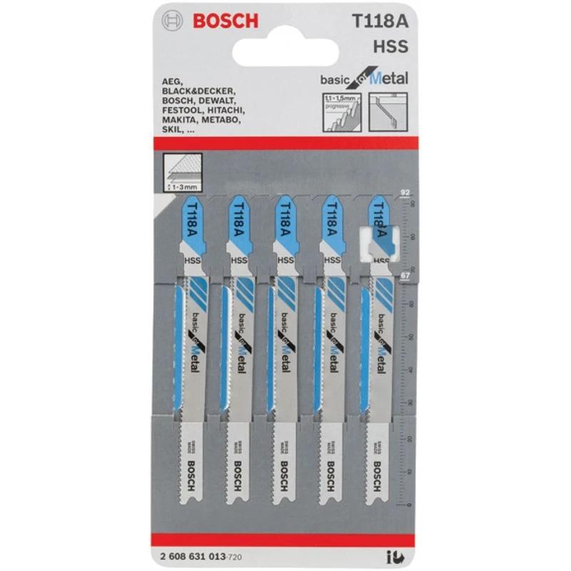 تیغ اره عمودبر فلز مدل T118A بسته 5 عددی بوش