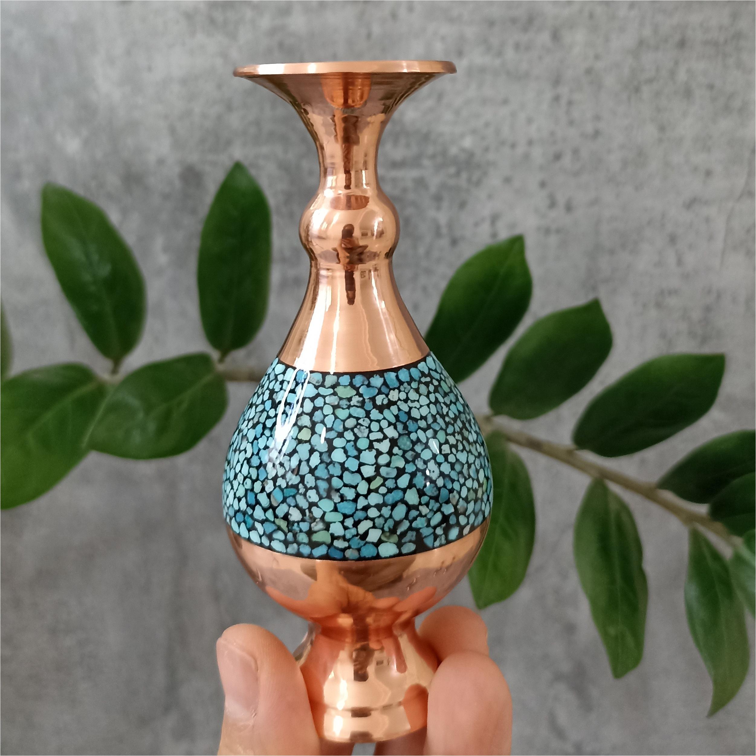 گلدان صراحی فیروزه کوبی