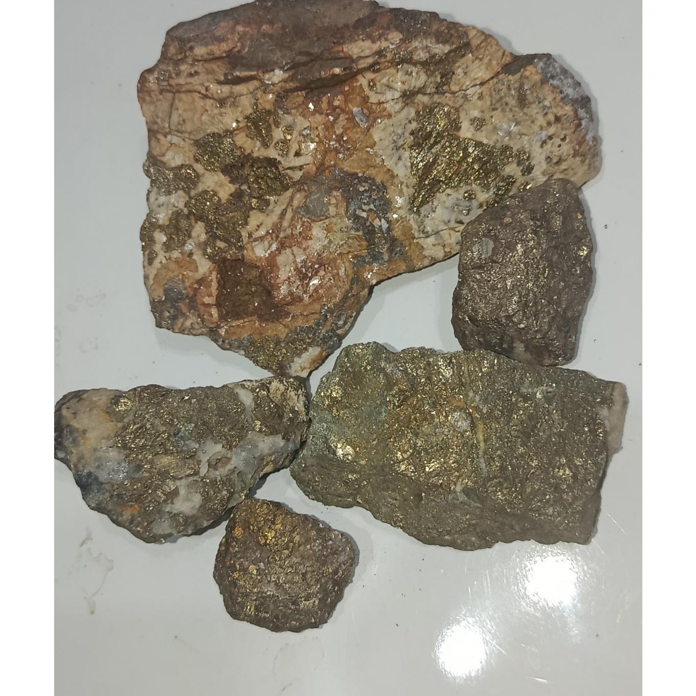 یک کیلو گرم سنگ پیریت طلایی اصل معدنی