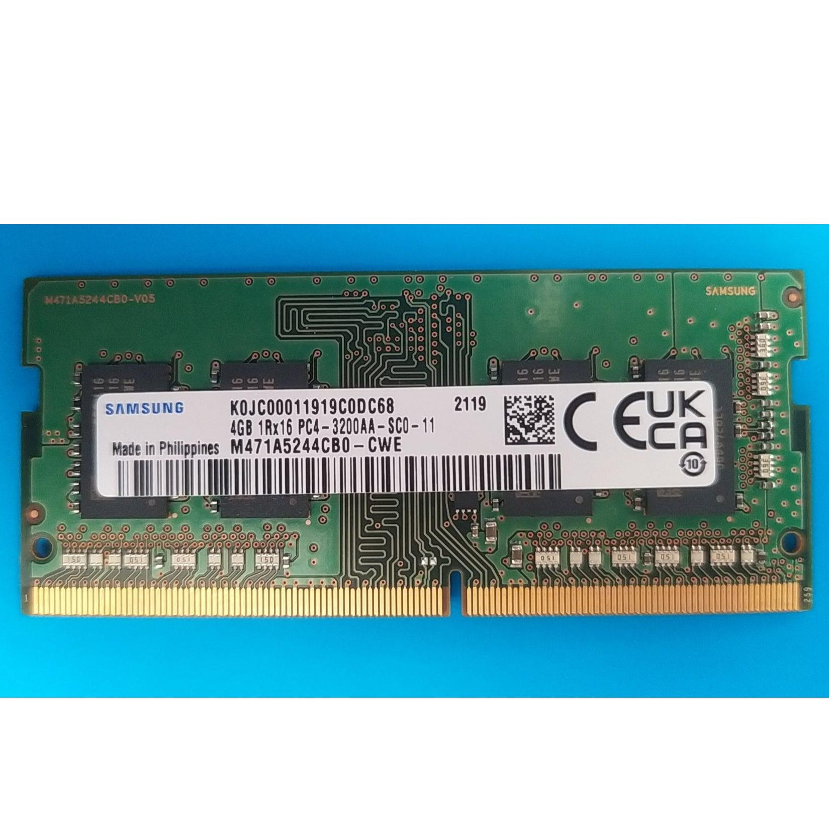 رم لپ تاپ Samsung DDR4 3200MHz ظرفیت 4 گیگابایت