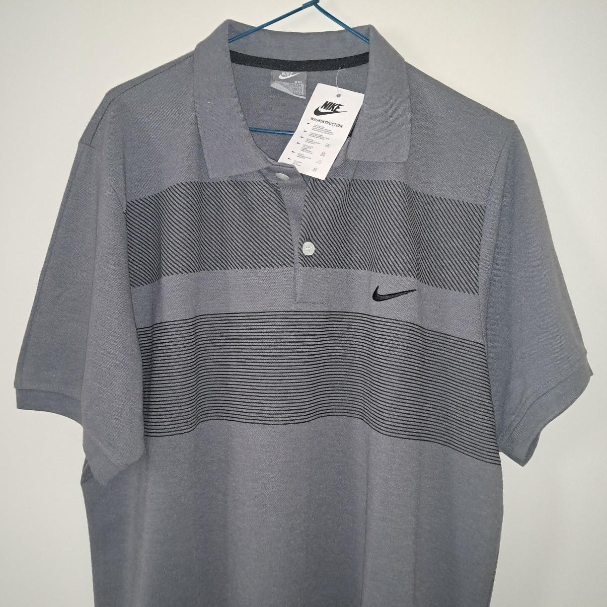 تیشرت مردانه طرح نایک رنگ طوسی سایز 2xl