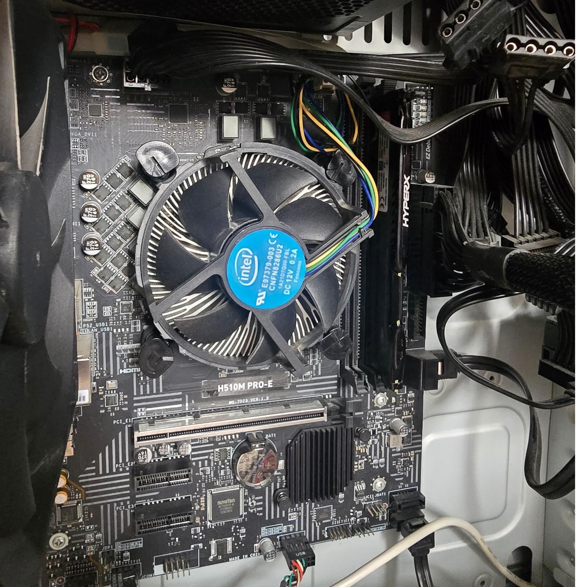 H510 msi و i3 10100 و رم 8 گیگ hyperx